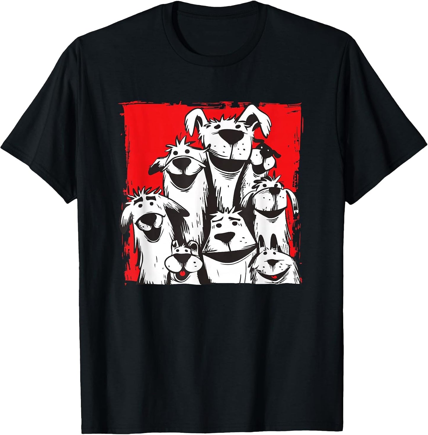Funny Dog Group Comic Dog Love