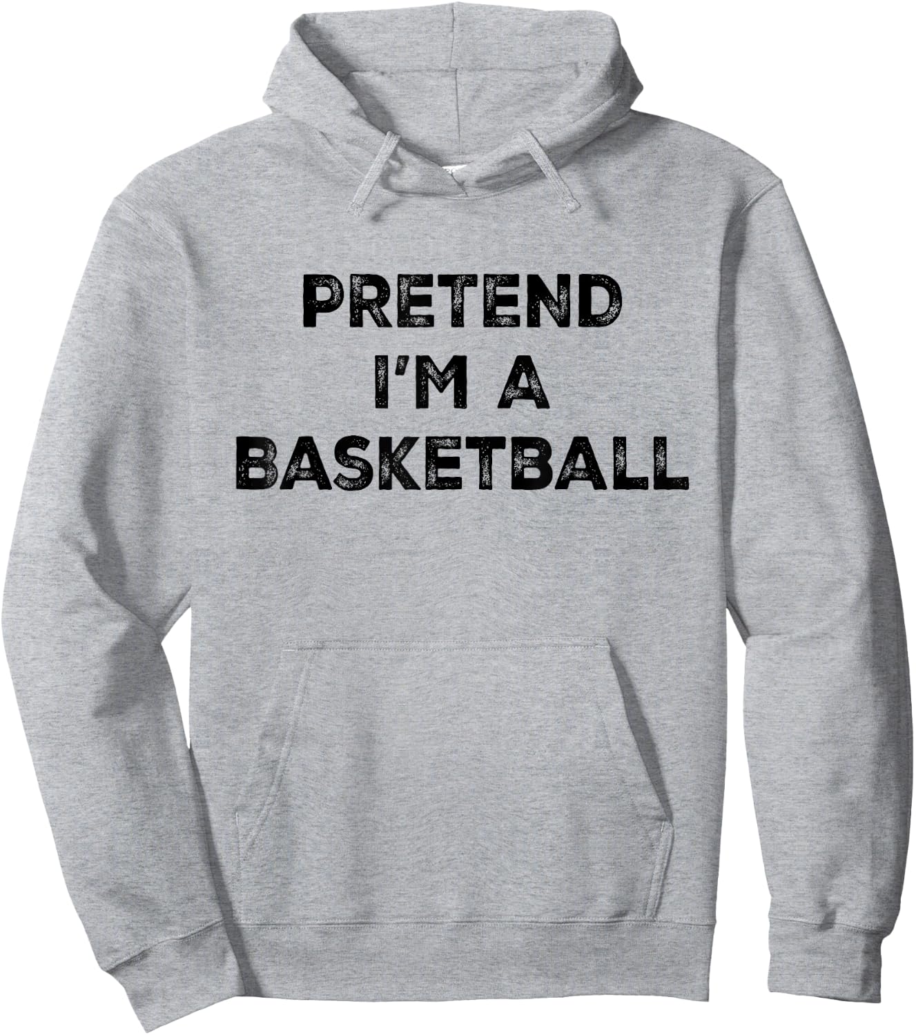 Pretend I'm A Basketball Lazy Halloween Costume Hoodie - Hoodie | Ash