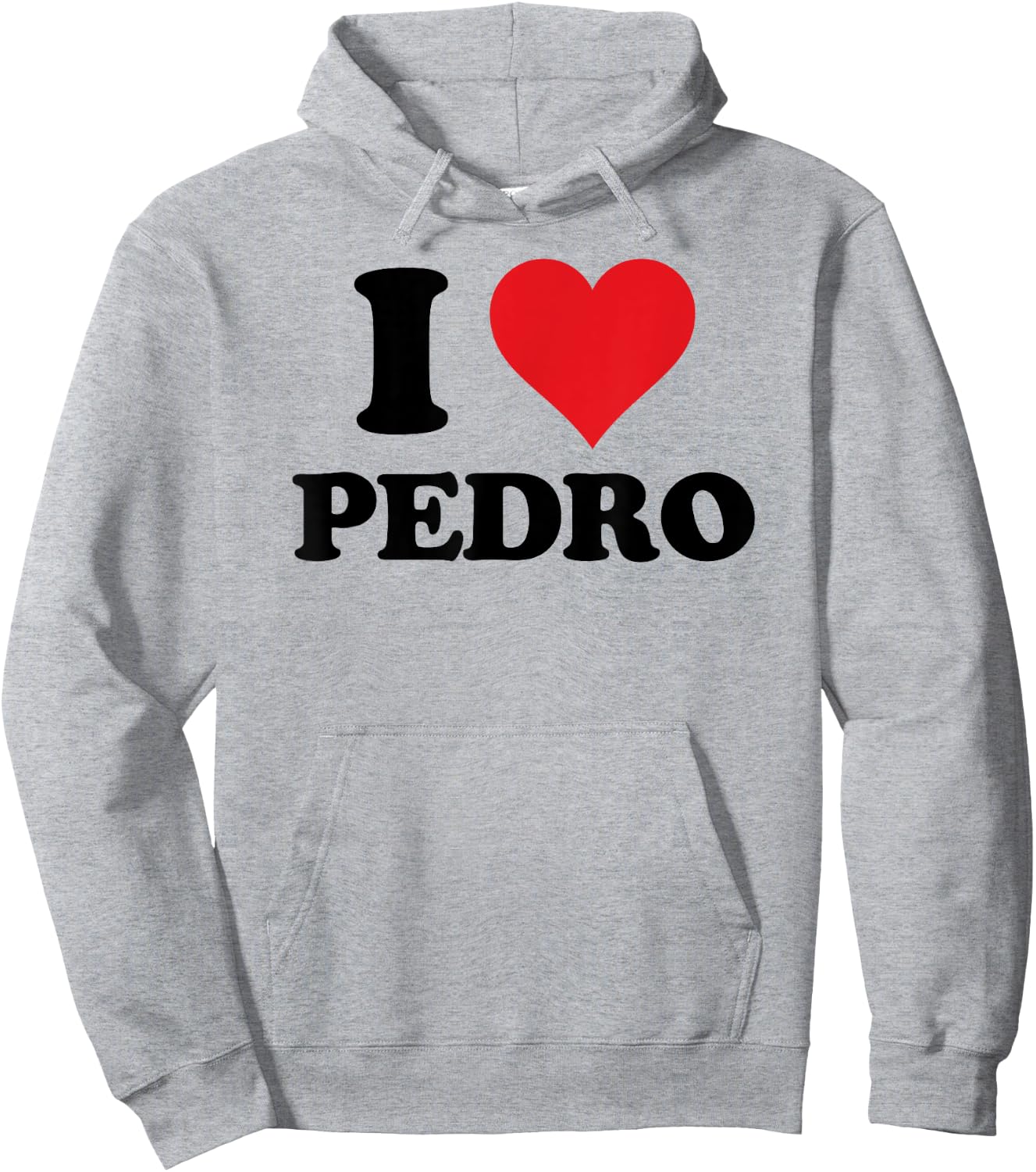 I Heart Pedro First Name I Love Custom Stuff Hoodie - Hoodie | Ash