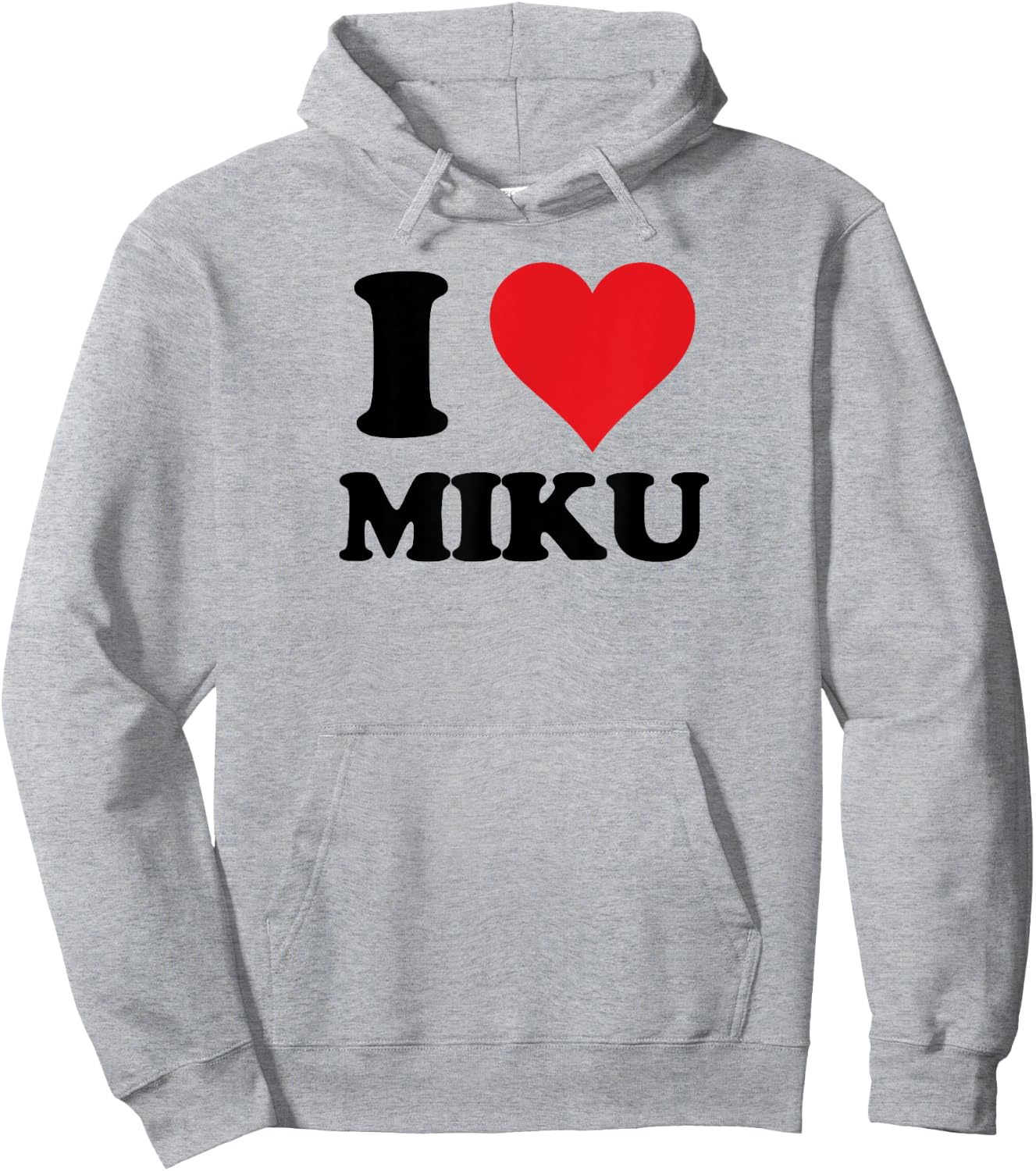 I Heart Miku First Name I Love Custom Stuff Hoodie - Hoodie | Ash