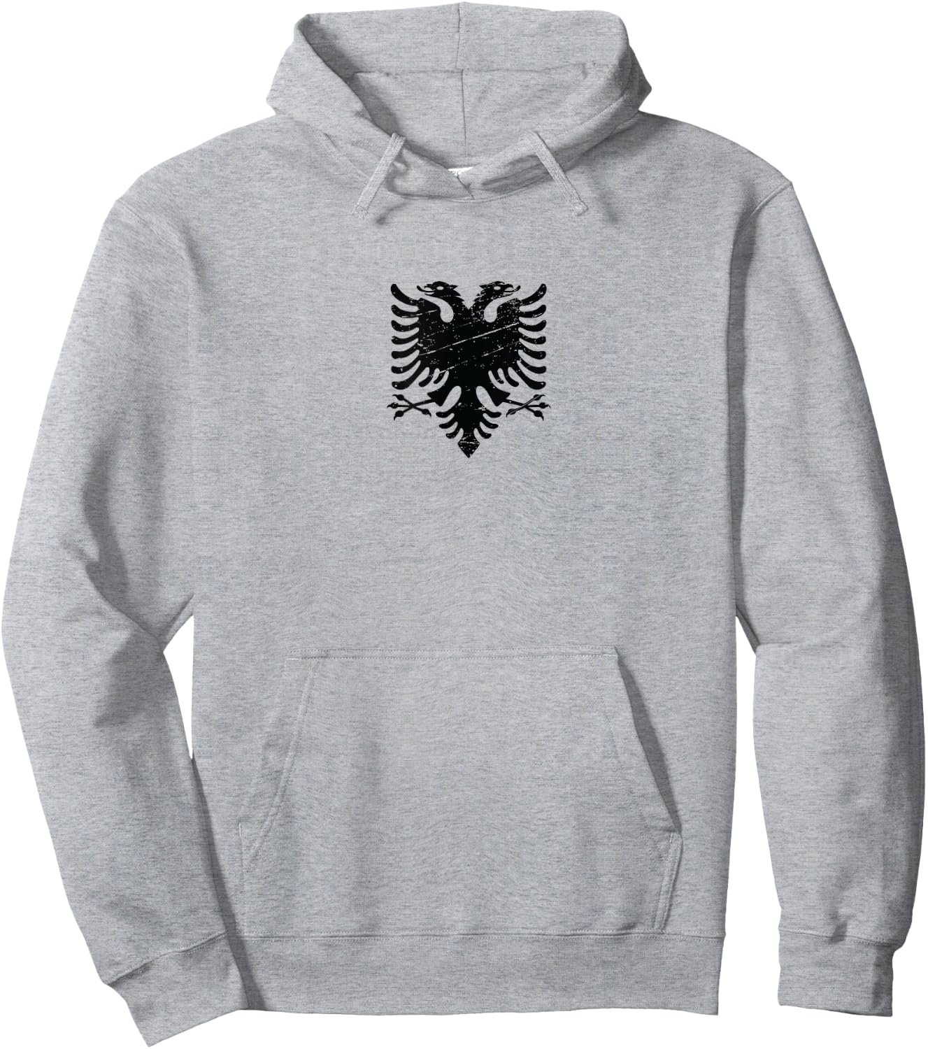 Albanian Flag Patriotic Albania Eagle Kids Men Hoodie - Hoodie | Ash