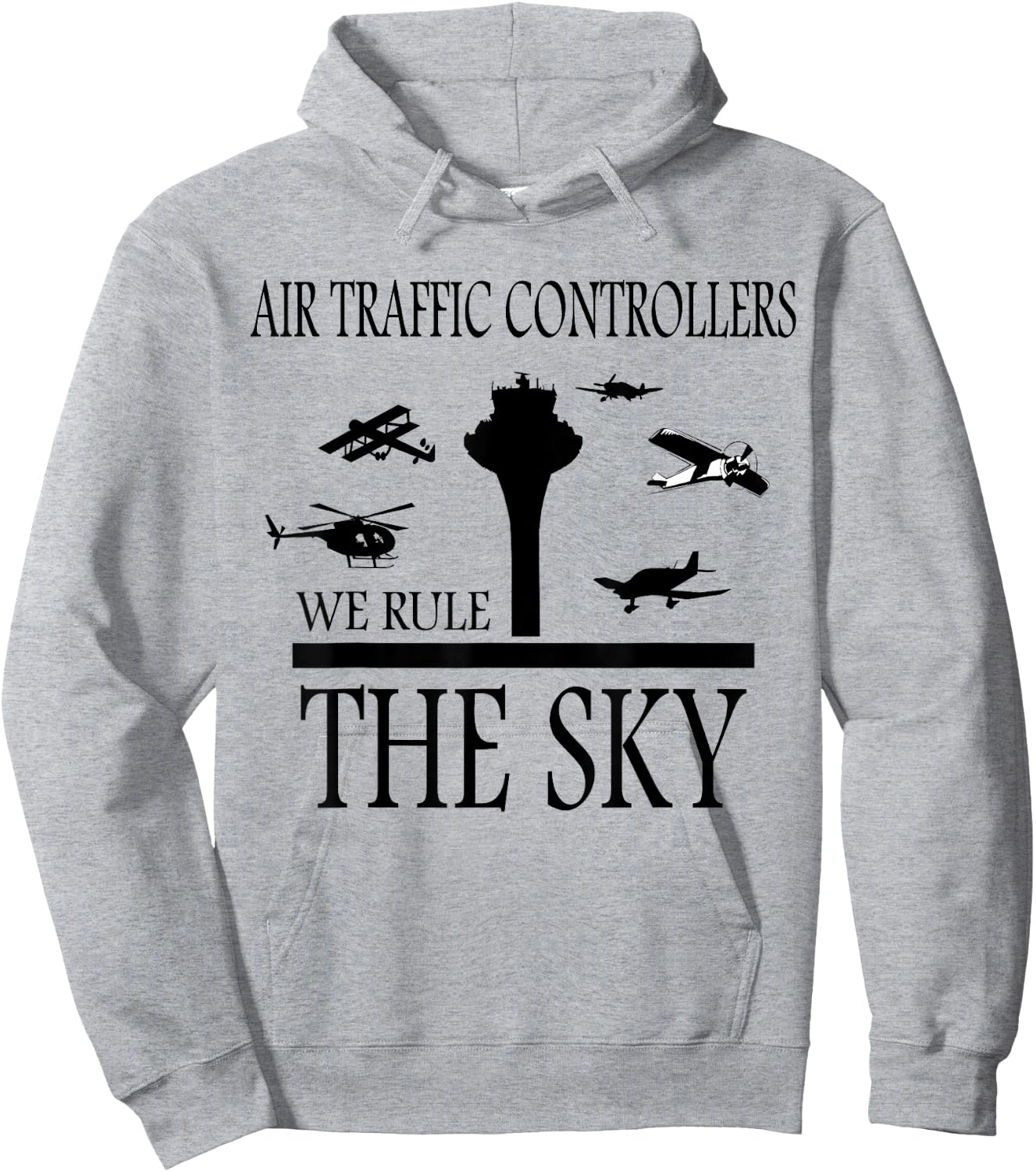 Aviation Air Traffic Controller ATC Hoodie - Hoodie | Ash