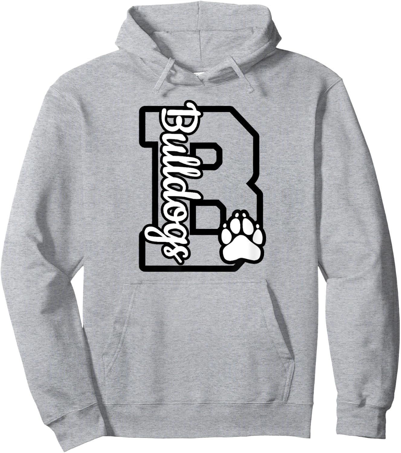 Go Dawgs Funny Bulldogs Hoodie - Hoodie | Ash