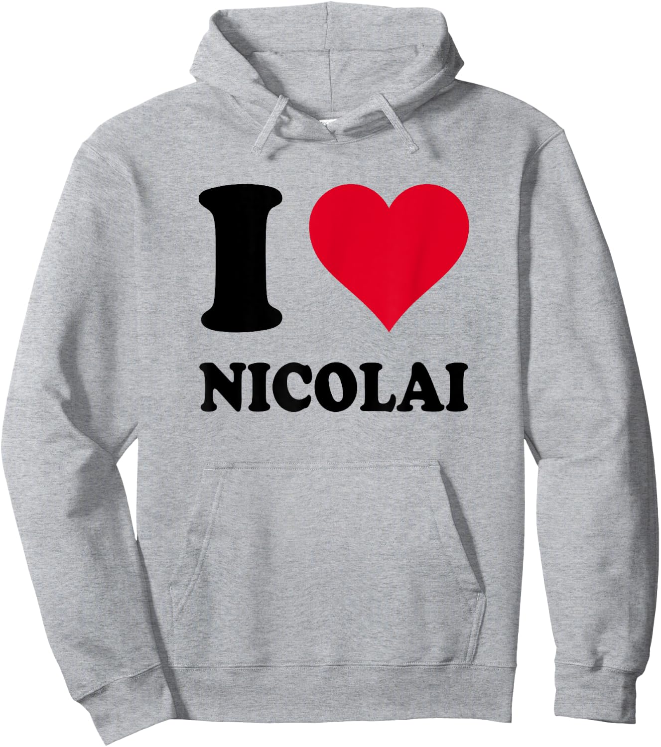 I Love Nicolai Hoodie - Hoodie | Ash