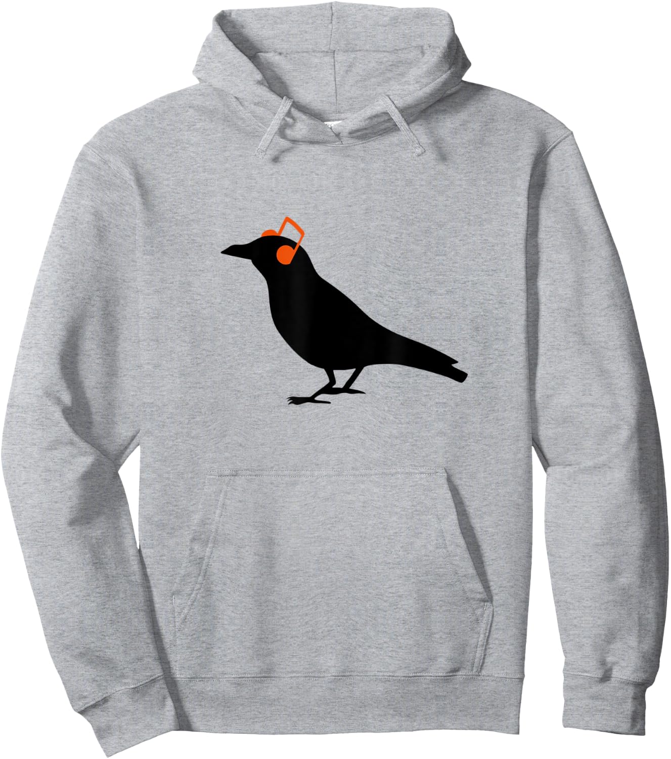 Headphones Headphones notes Raven Bird Hipster Hoodie - Hoodie | Ash