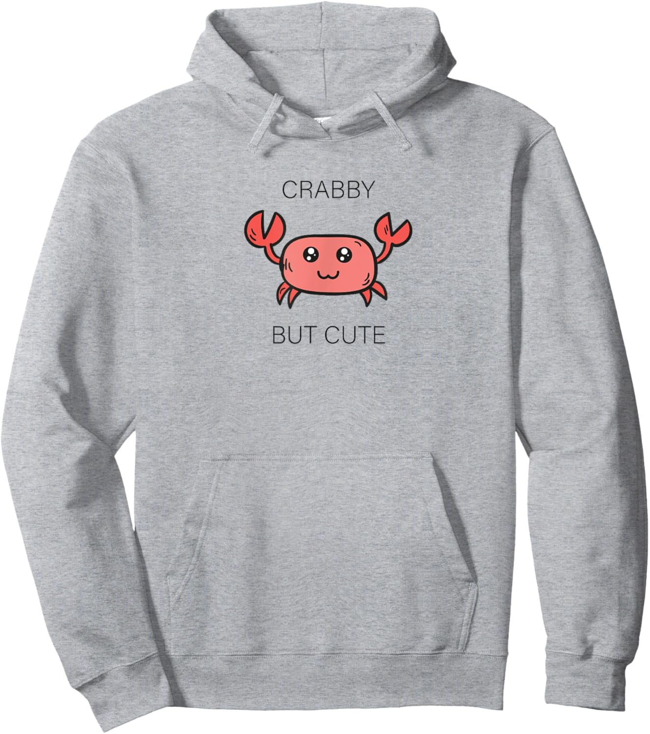 Crabby but cute beach tropical ocean cartoon Hoodie - Hoodie | Ash