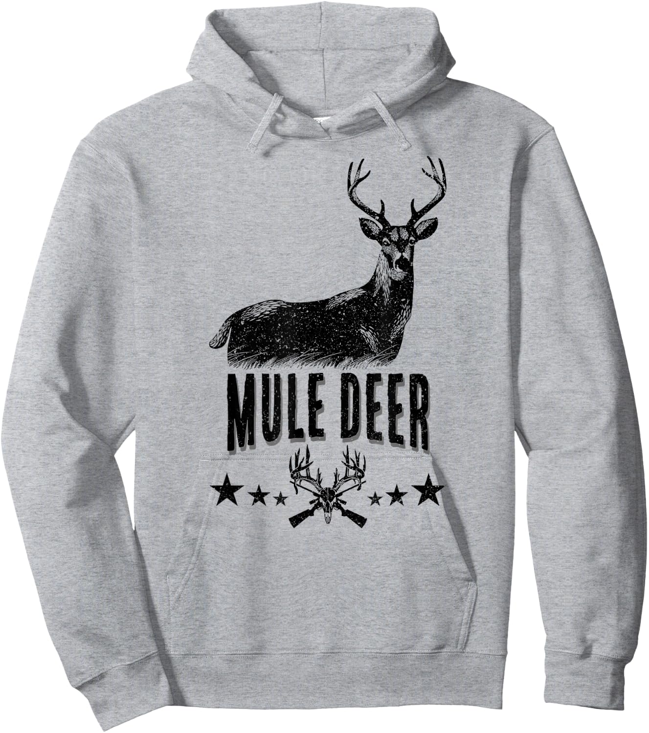 American Mule Deer! Wildlife Hunter Hoodie - Hoodie | Ash