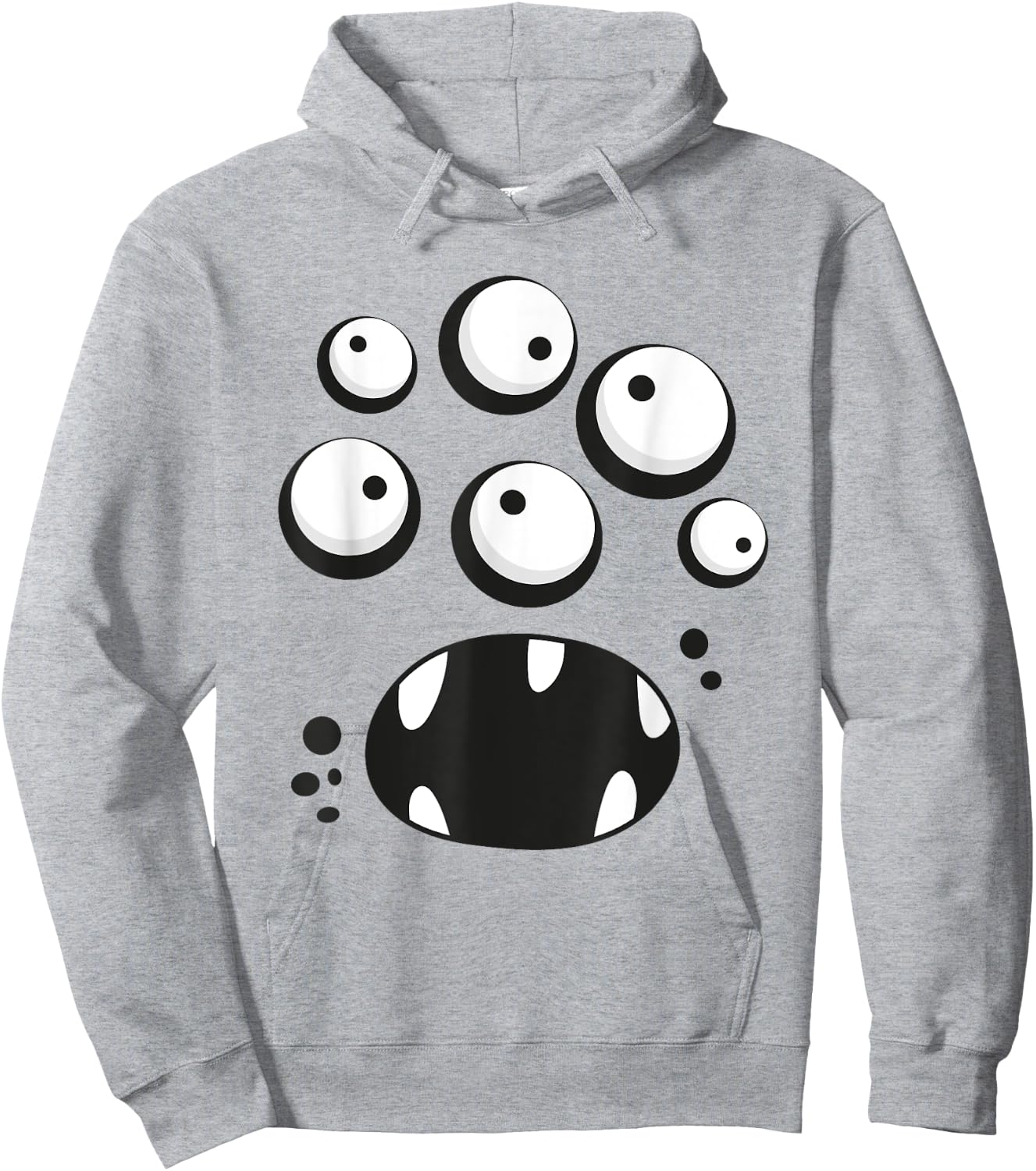 Monster Face Hoodie - Hoodie | Ash
