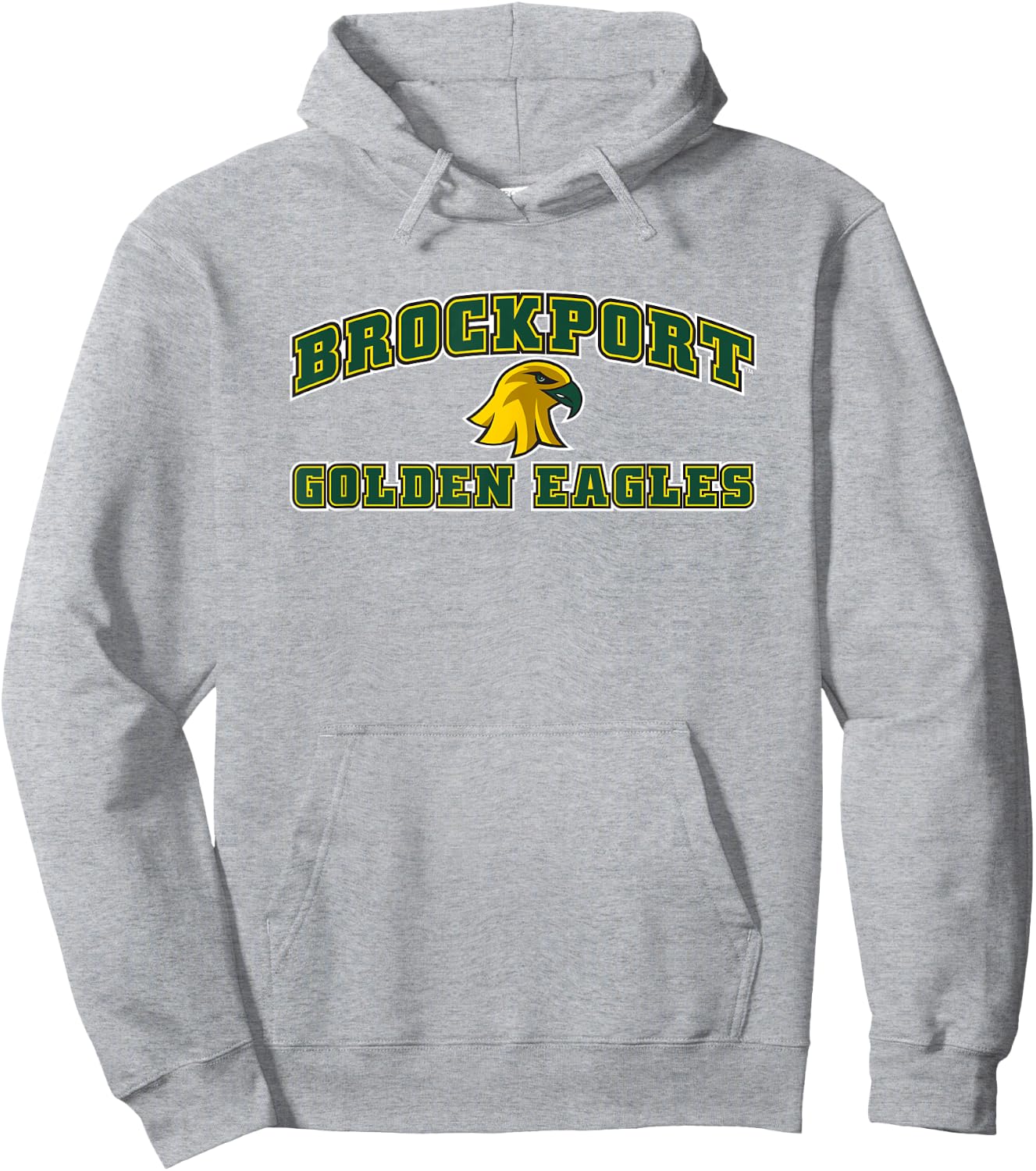 SUNY Brockport Golden Eagles Logo Hoodie - Hoodie | Ash