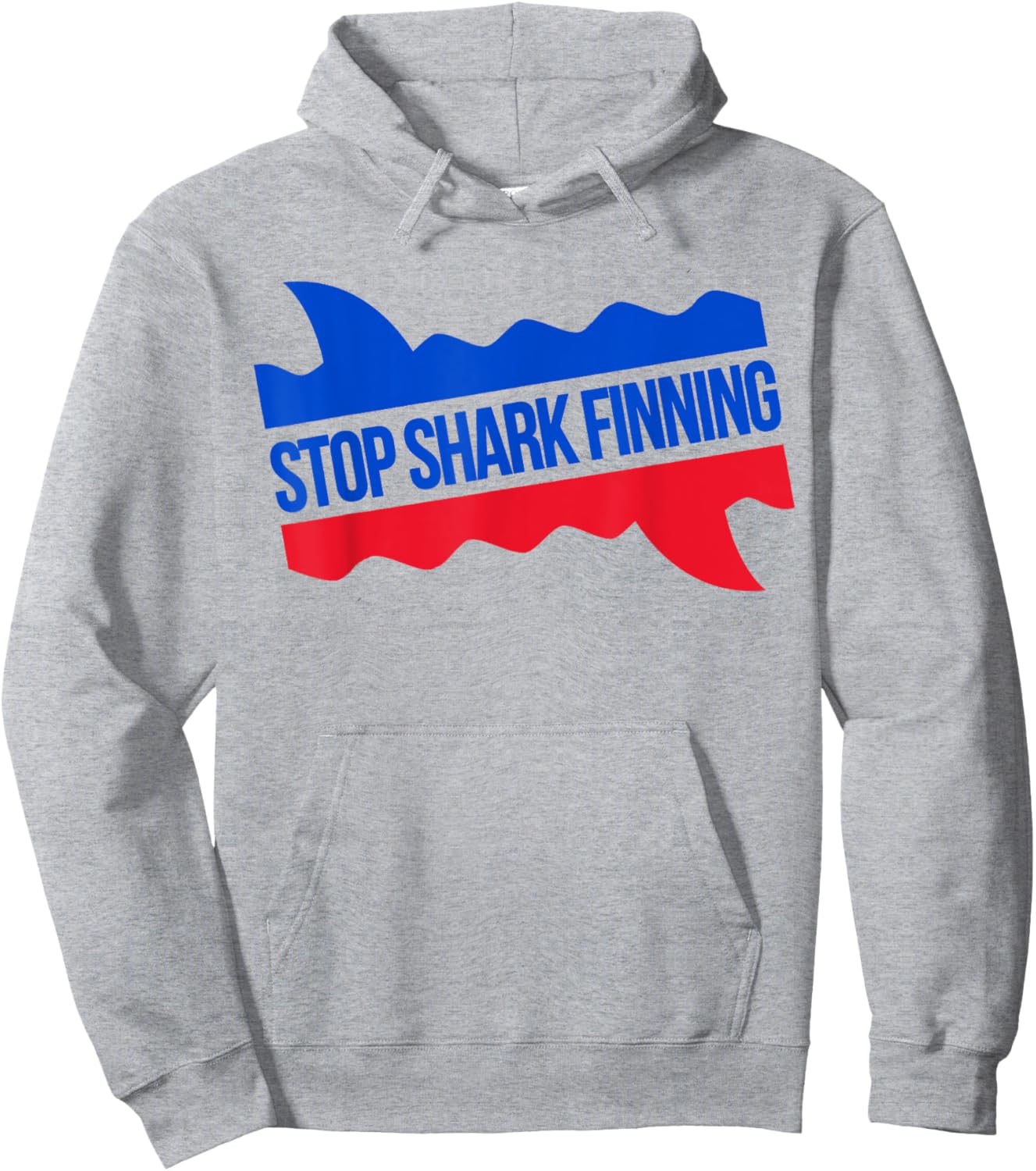 Stop Shark Finning Shirt Awareness Hoodie - Hoodie | Ash