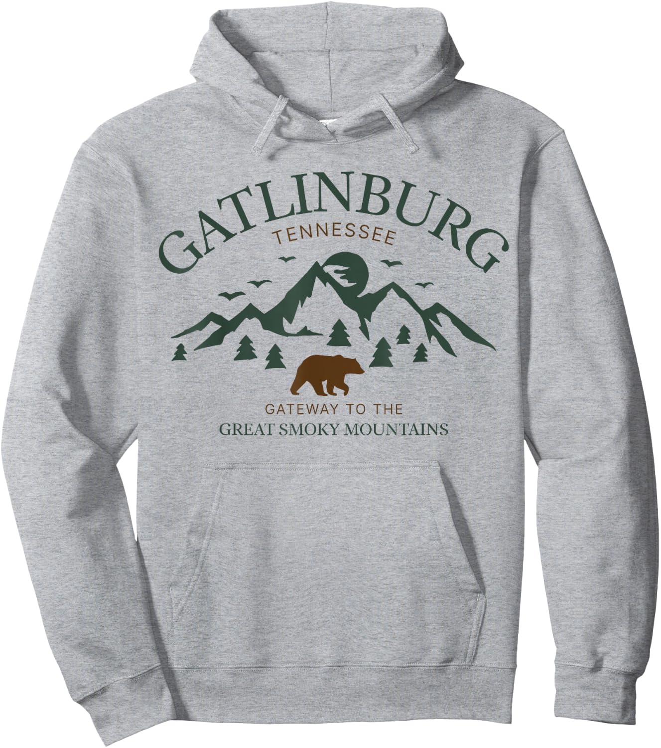 Gatlinburg Smoky Mountains Tennessee Hoodie - Hoodie | Ash