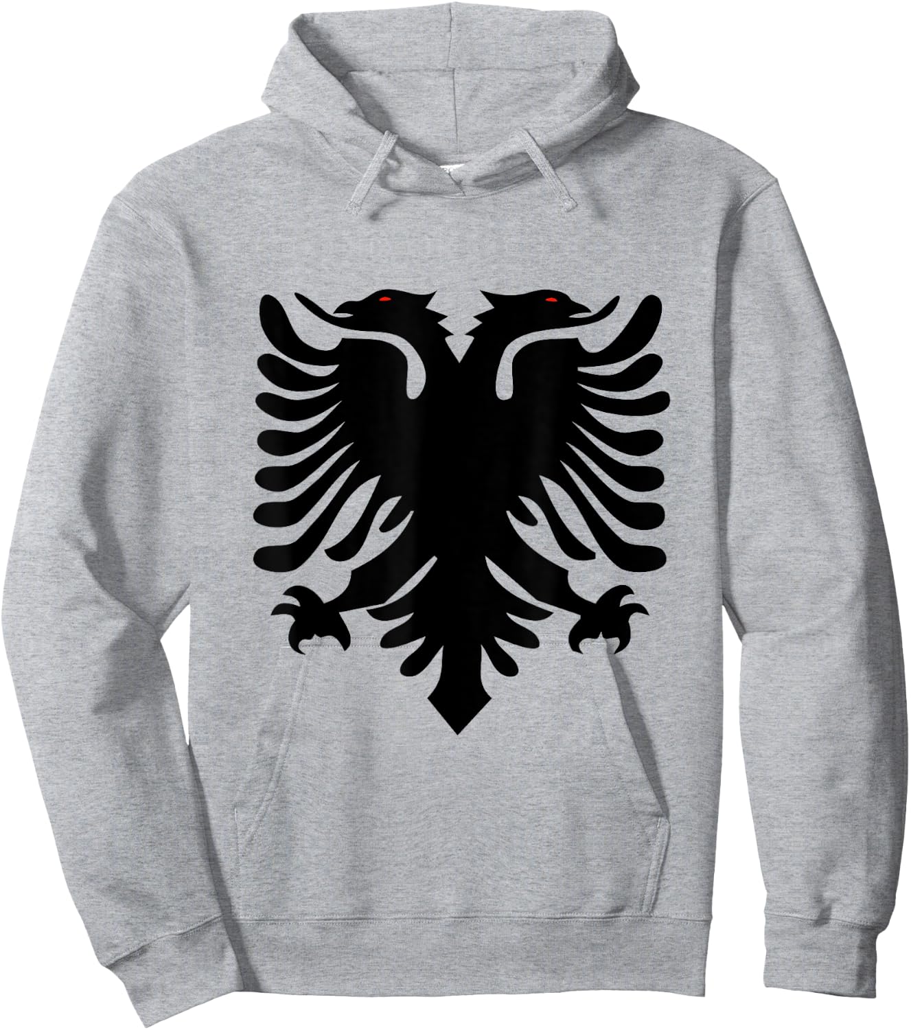 Albanian Flag Albania eagle Hoodie - Hoodie | Ash