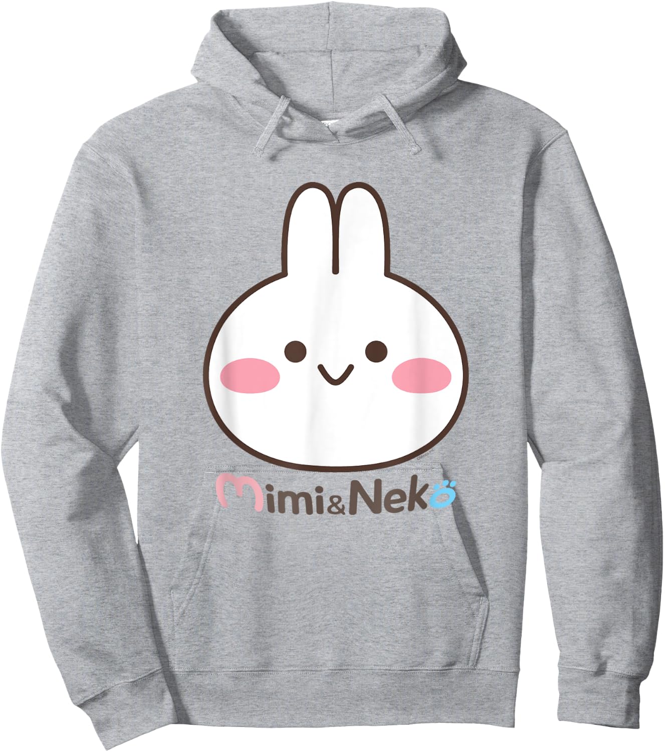 Mimi & Neko Mimi Bunny Face Hoodie - Hoodie | Ash
