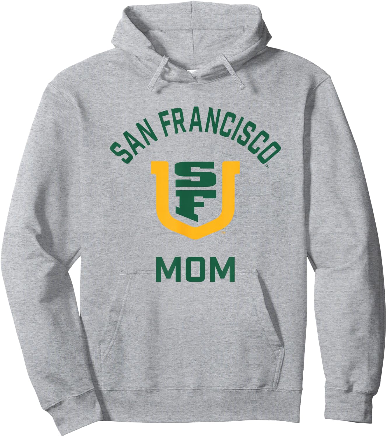 University of San Francisco USF Dons Arched Mom Hoodie - Hoodie | Ash