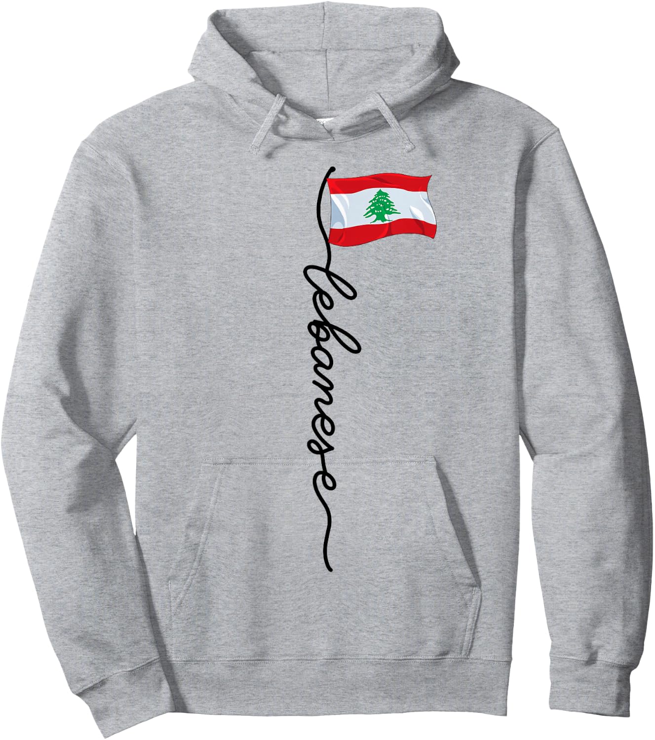 Lebanon Signature Lebanese Hoodie - Hoodie | Ash