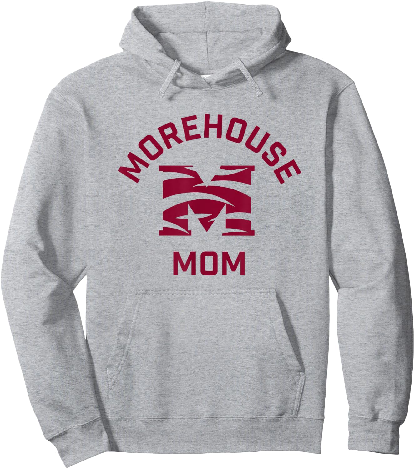Morehouse College Maroon Tigers Arched Mom Hoodie - Hoodie | Ash