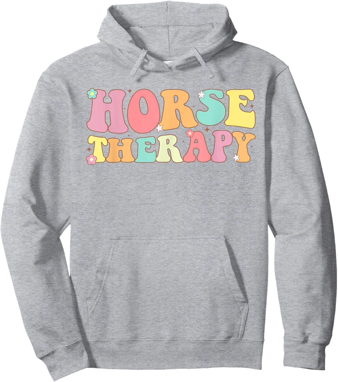 Groovy Equine Therapy Horse Trainer Psychology Hoodie - Hoodie | Ash