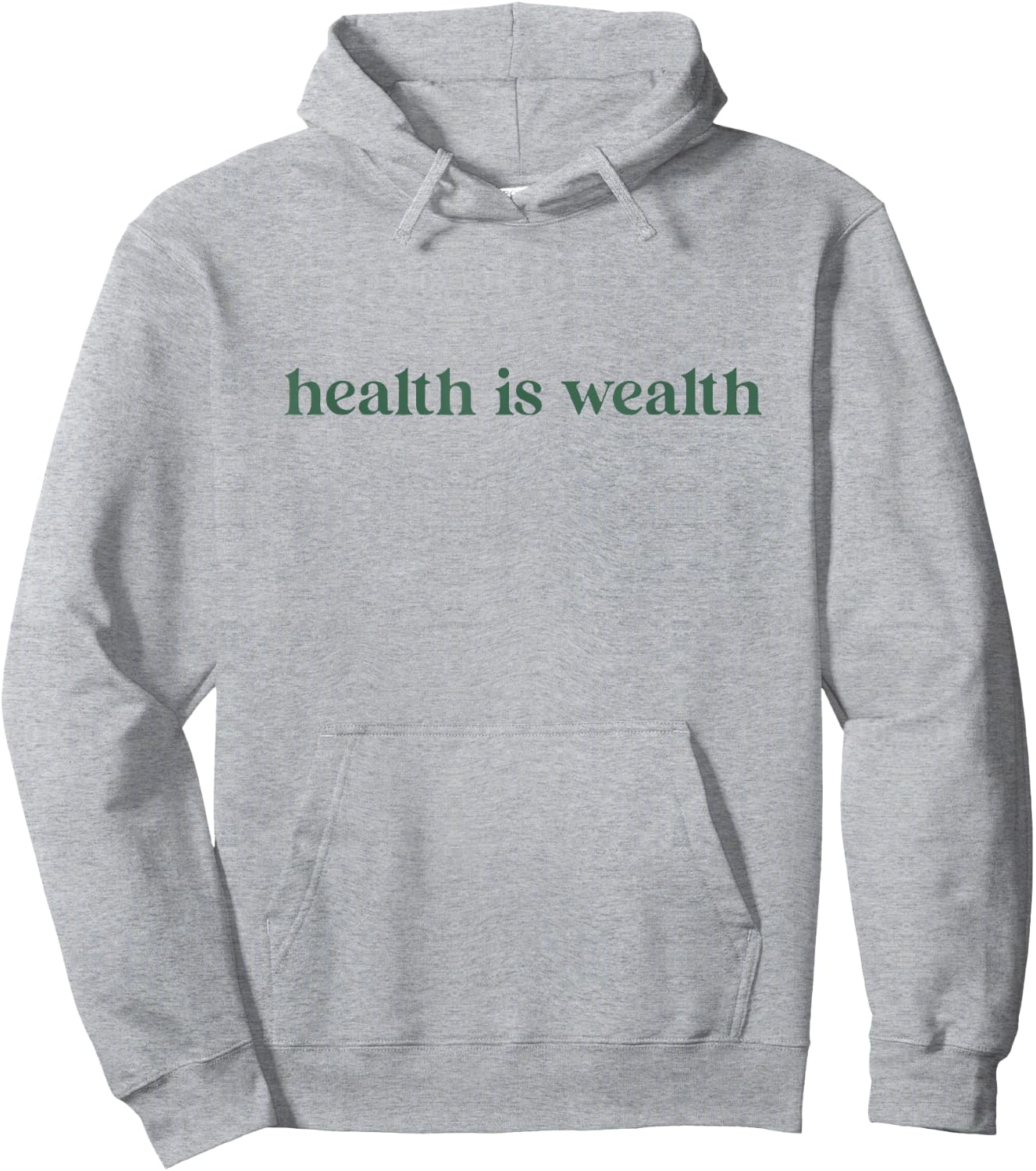 Health is Wealth Hoodie - Hoodie | Ash