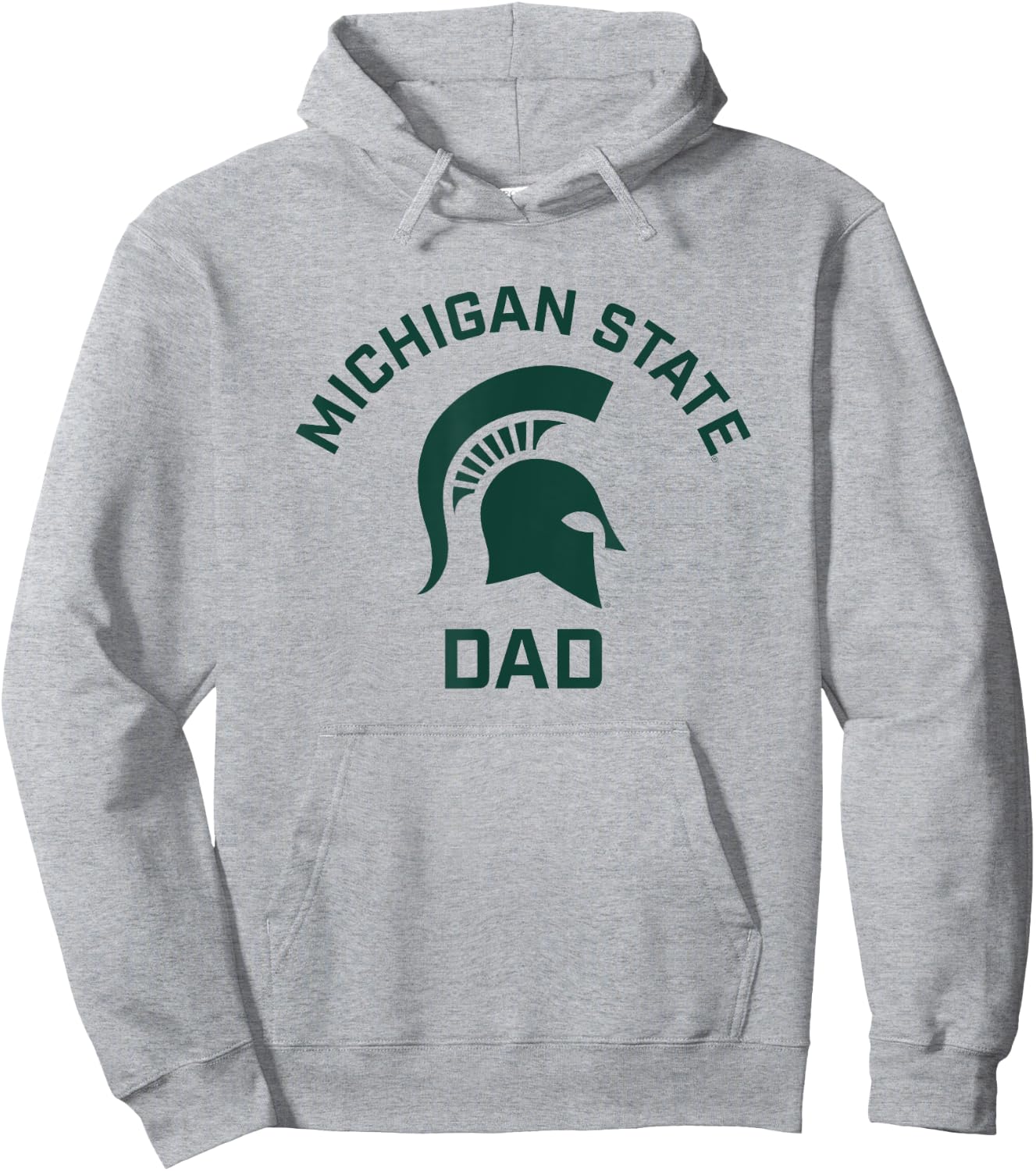Michigan State MSU Spartans Arched Dad Hoodie - Hoodie | Ash