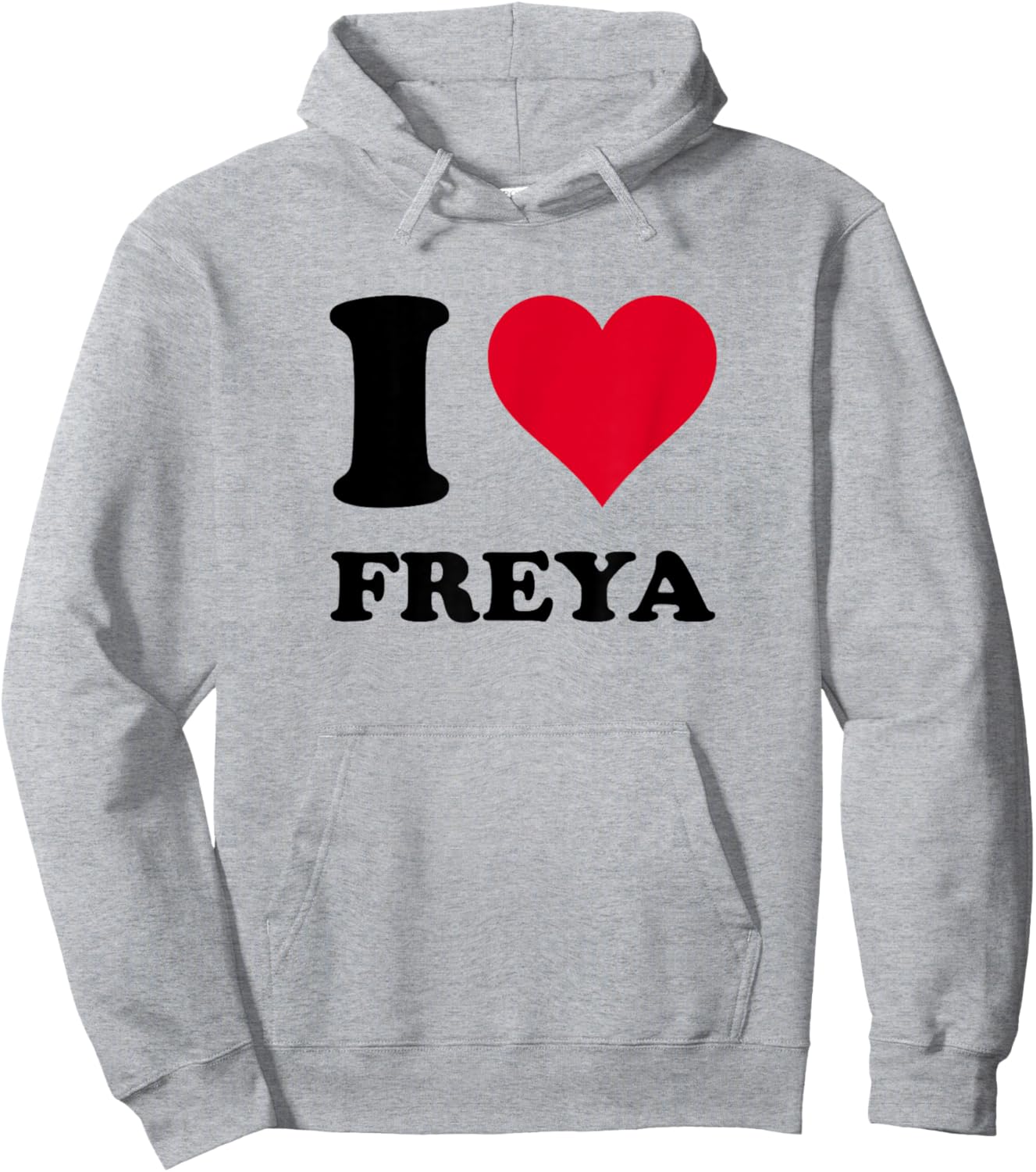 I Love Freya Hoodie - Hoodie | Ash