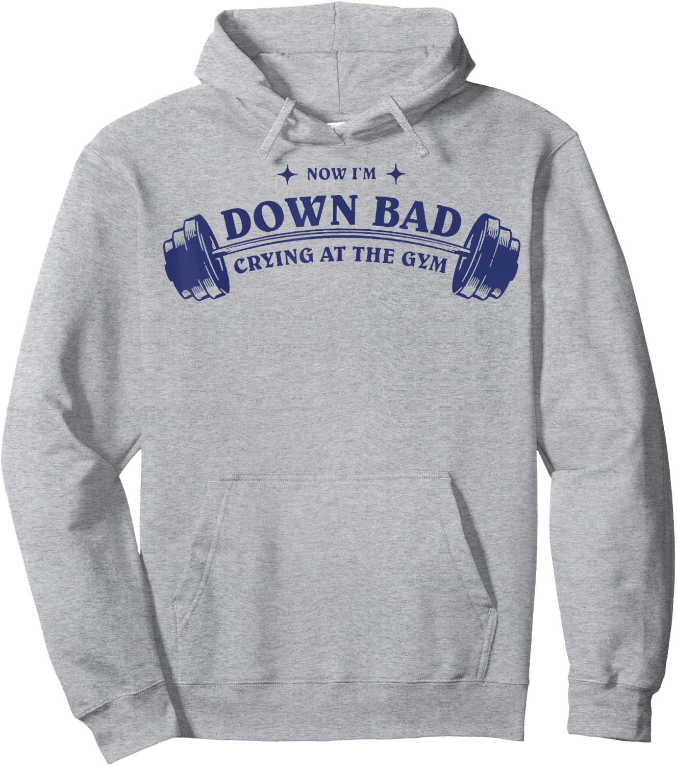 Down Bad Crying At The Gym Hoodie - Hoodie | Ash