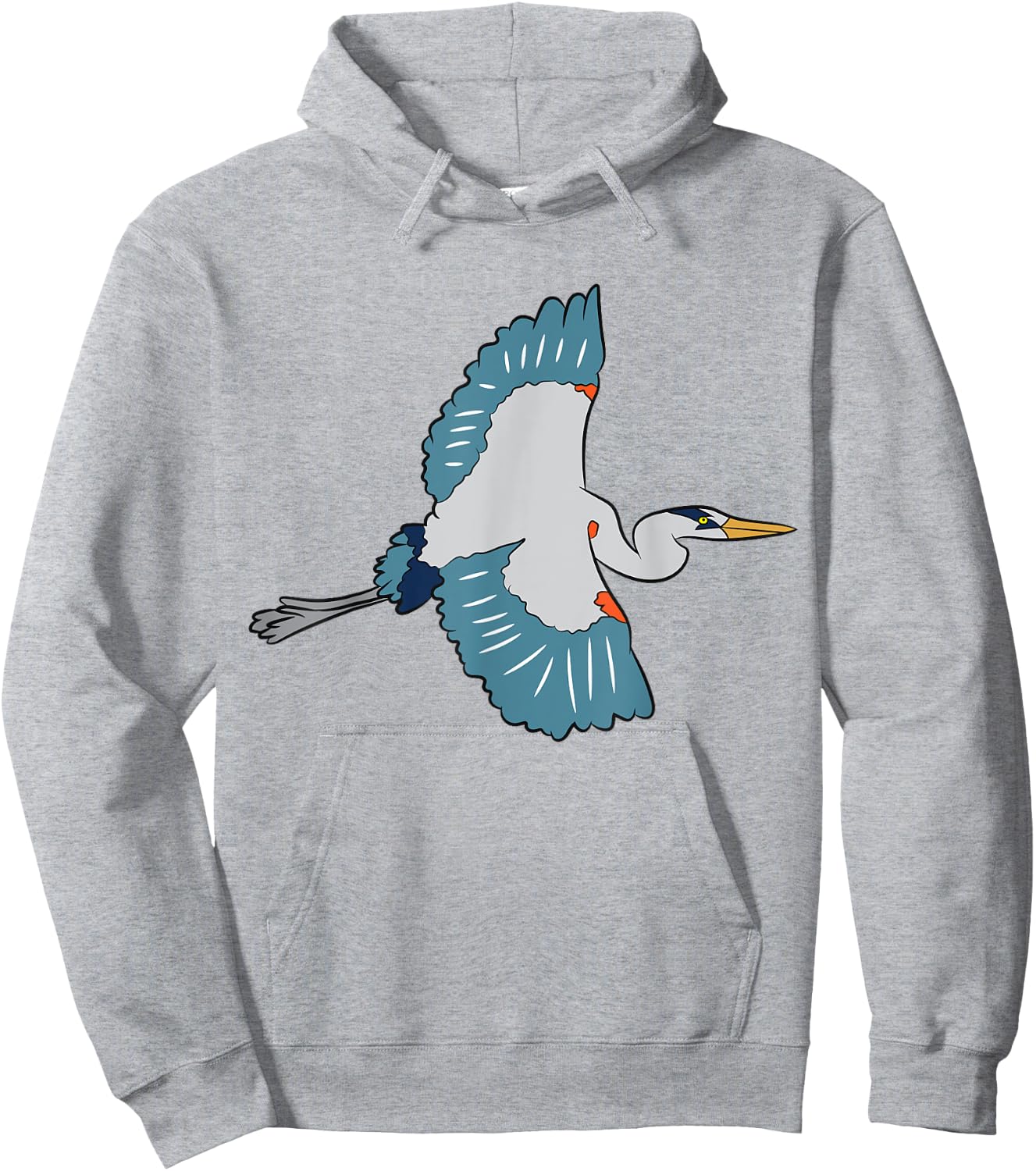 Great Blue Heron Bird Birdwatching Blue Herons Hoodie - Hoodie | Ash