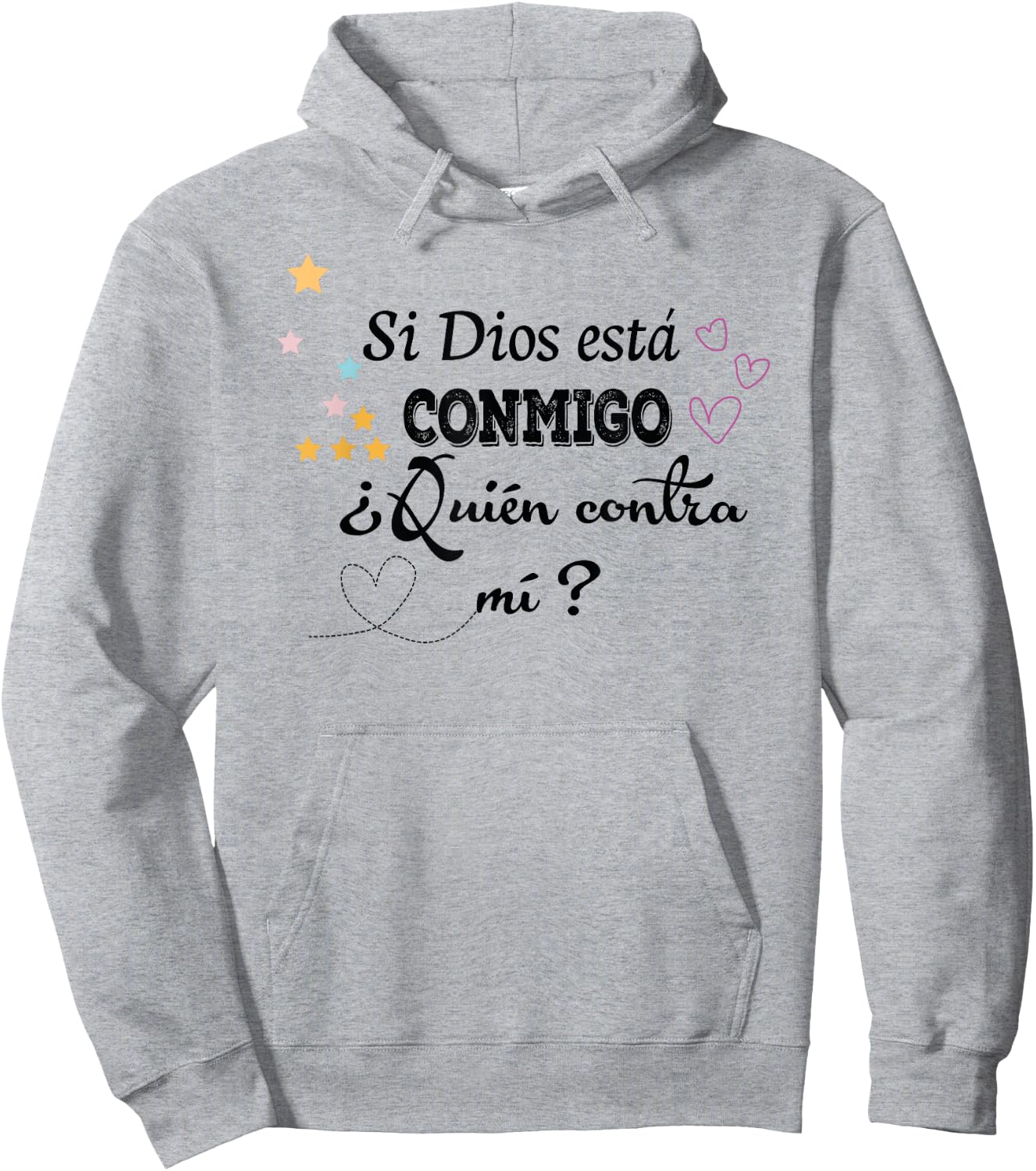 Si Dios está conmigo, ¿quién contra mí? Hoodie - Hoodie | Ash