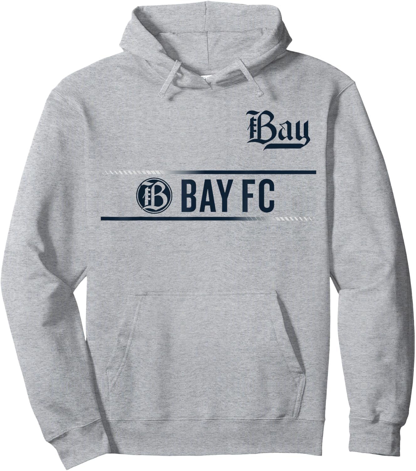 Officially Licensed Bay FC NWSL Soccer Apparel Hoodie - Hoodie | Ash