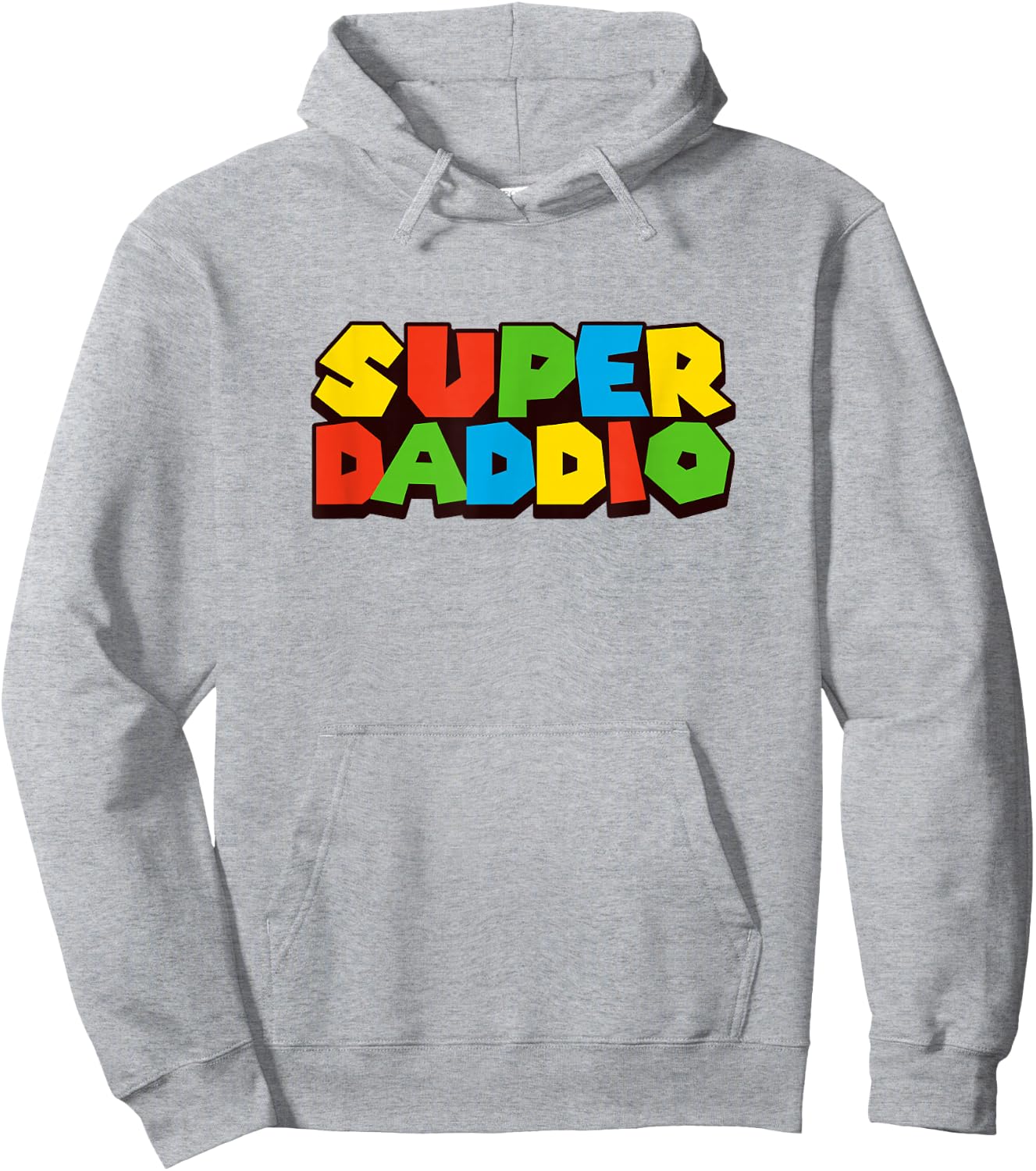 Super Daddio Retro Gamer Hoodie - Hoodie | Ash