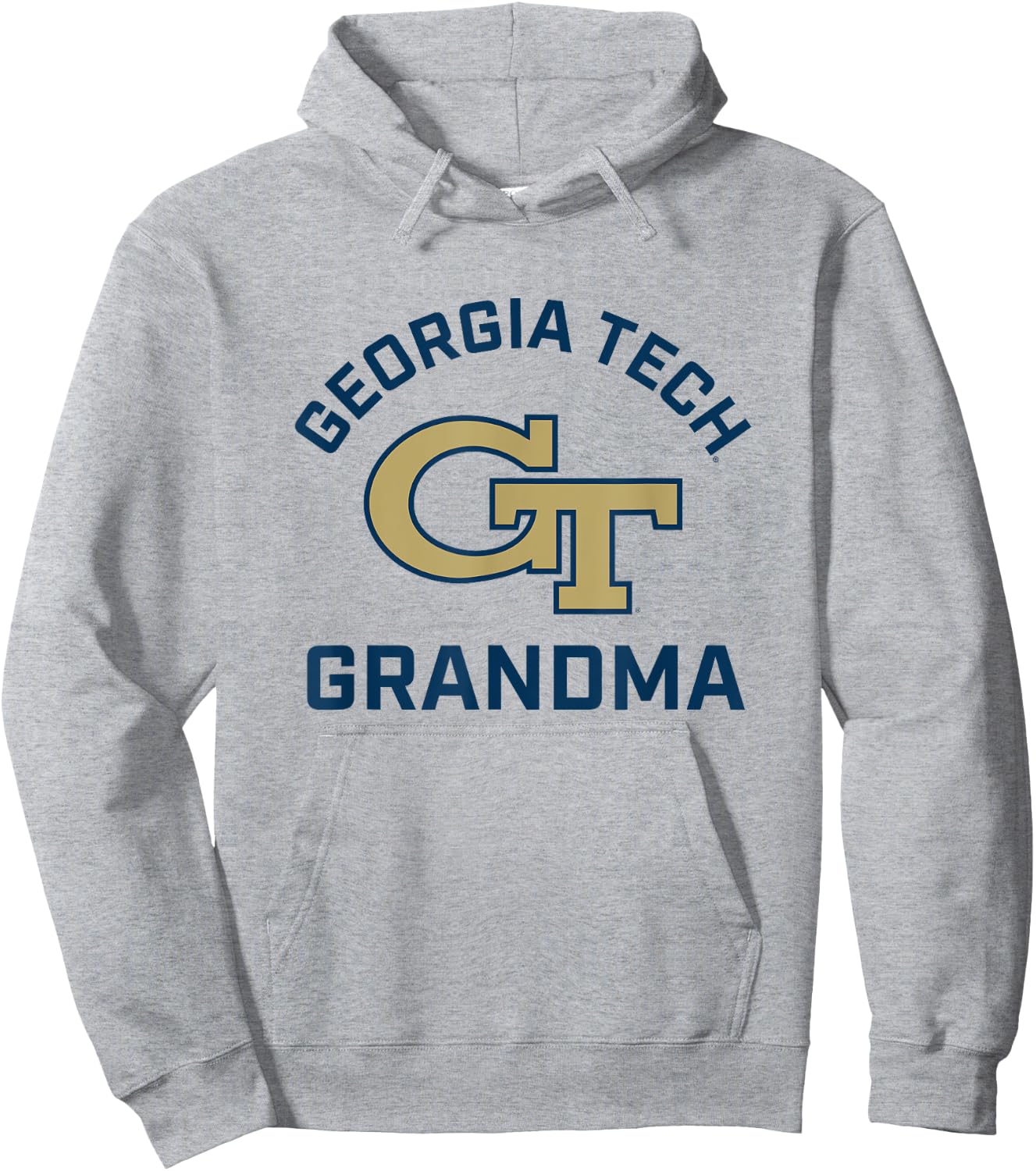 Georgia Tech Yellow Jackets Arched Grandma Hoodie - Hoodie | Ash