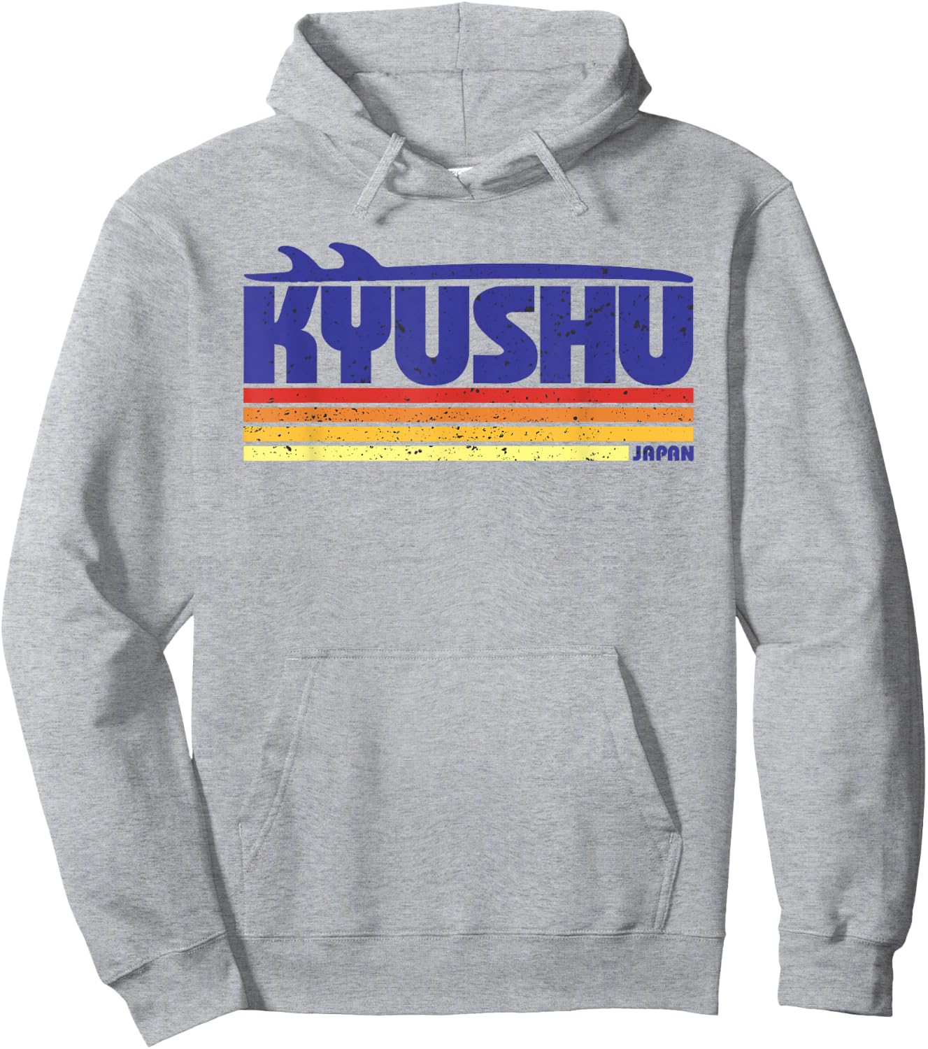 Kyushu Japan - Retro Surf Paradise Hoodie - Hoodie | Ash