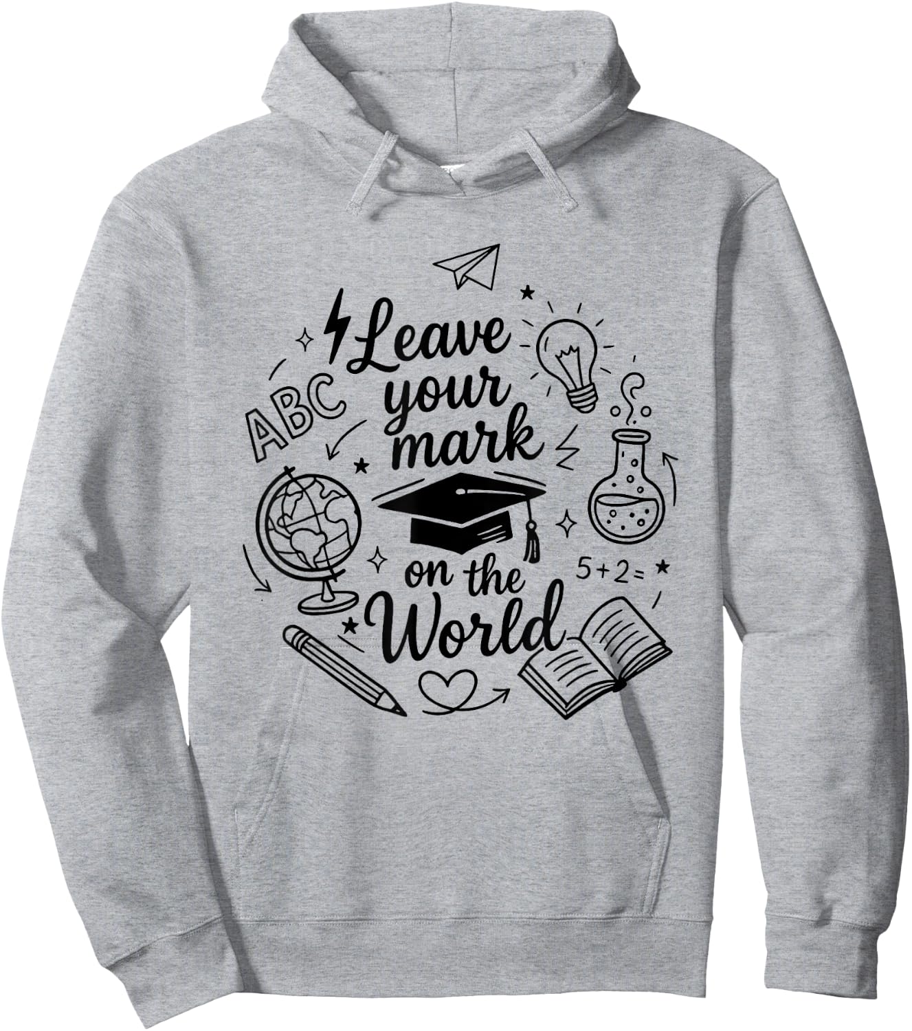 Senior 2025 Leave Your Mark on the World Hoodie - Hoodie | Ash