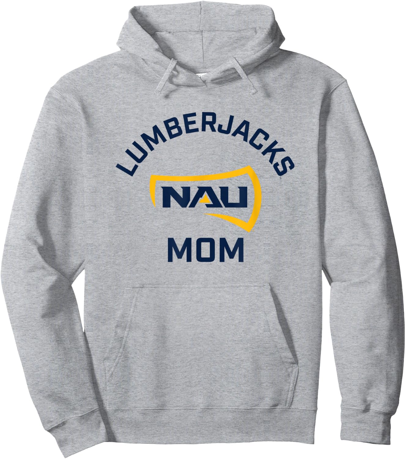 Northern Arizona NAU Lumberjacks Arched Mom Hoodie - Hoodie | Ash