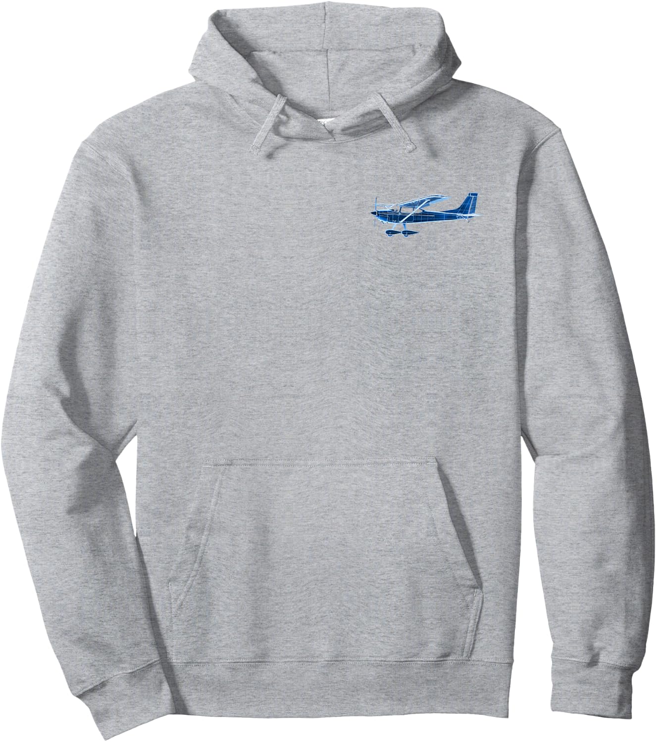 Pilot C172 Flying Airplane Mode On (2-Sided) Hoodie - Hoodie | Ash