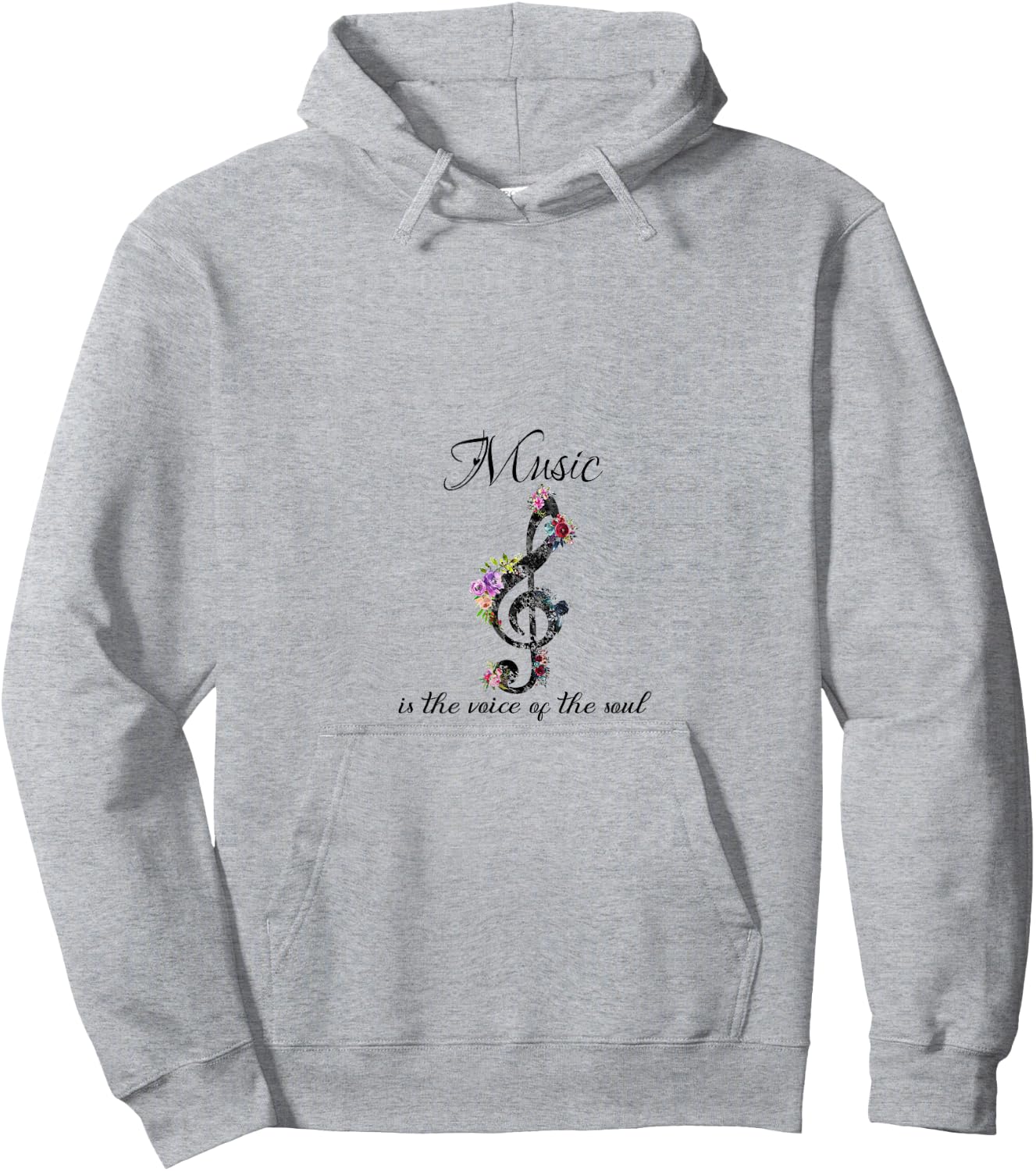 Music Is The Voice Of The Soul Music Note Hoodie - Hoodie | Ash