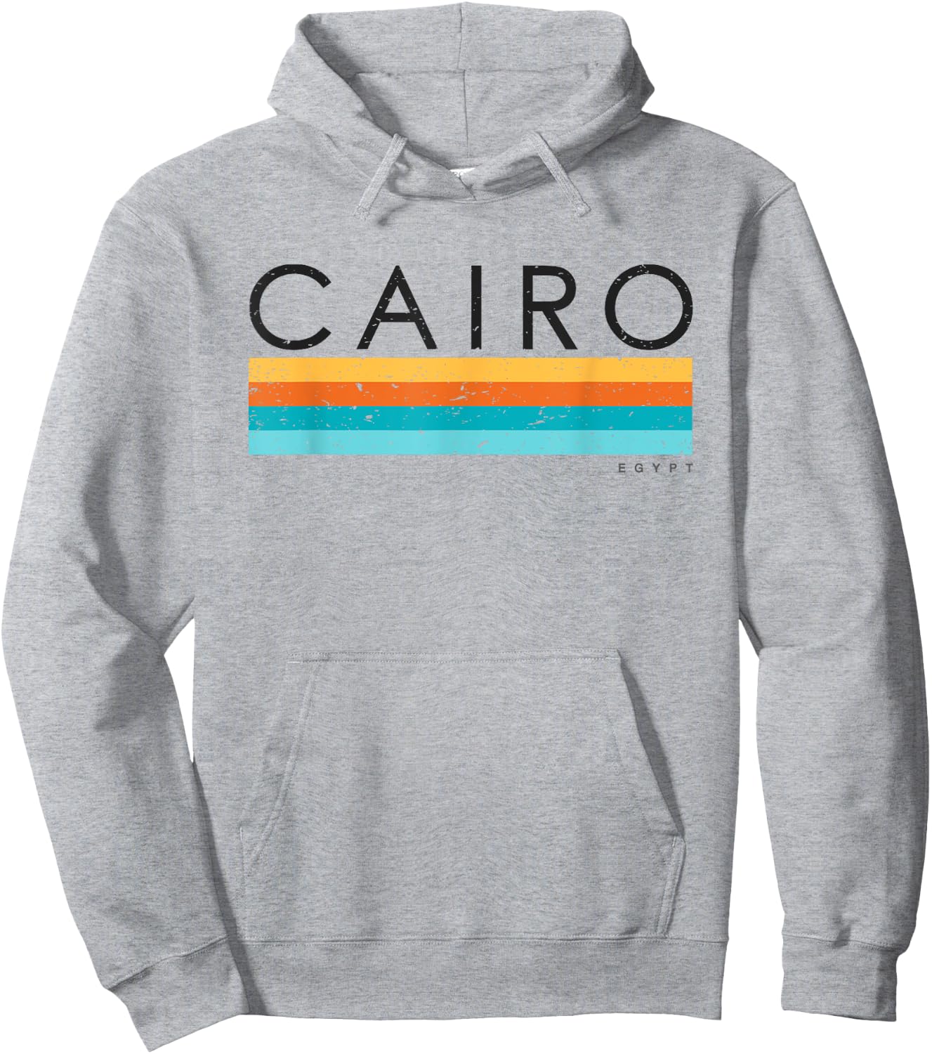 Vintage Cairo Egypt Retro Design Hoodie - Hoodie | Ash