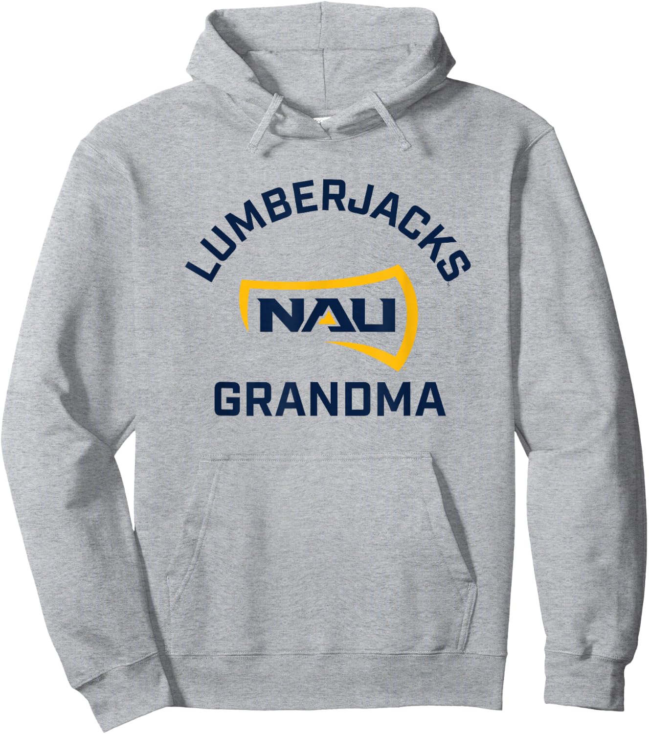 Northern Arizona NAU Lumberjacks Arched Grandma Hoodie - Hoodie | Ash
