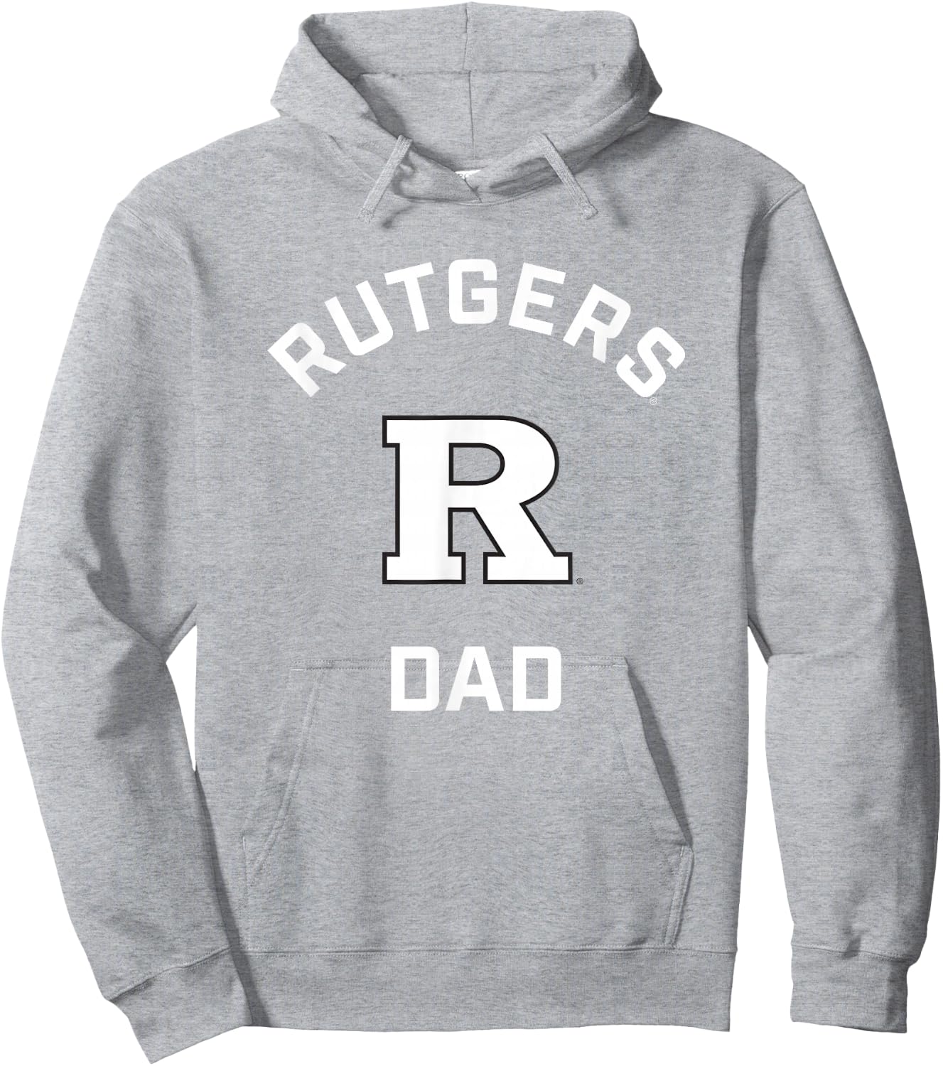 Rutgers University Scarlet Knights Arched Dad Hoodie - Hoodie | Ash