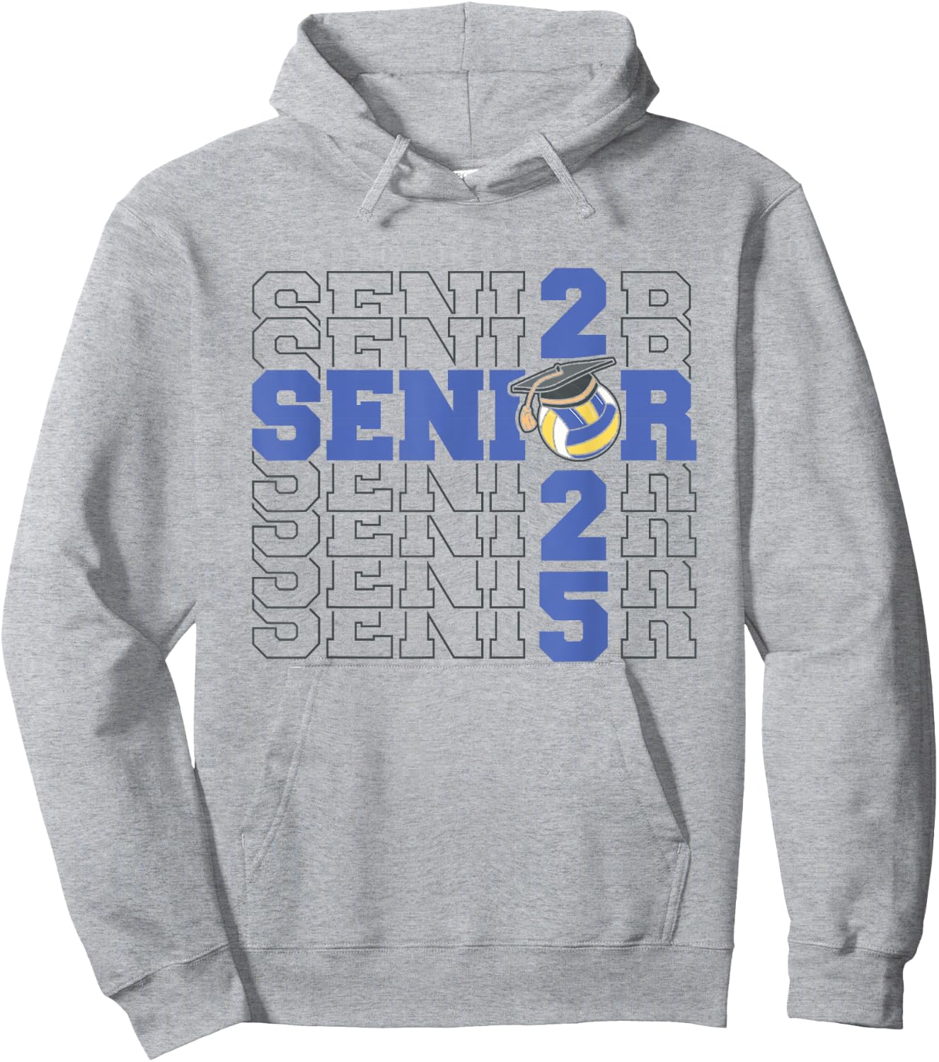 Class of 2025 Volleyball Senior Night Hoodie - Hoodie | Ash
