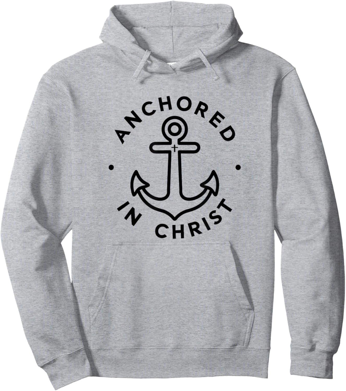 Anchored in Christ - Christian Faith Apparel Hoodie - Hoodie | Ash