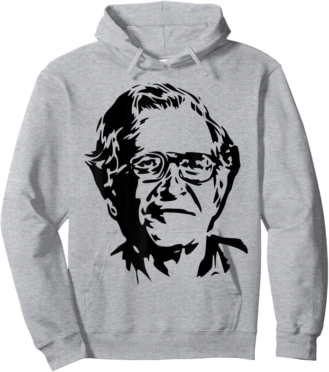Noam Chomsky stencil Hoodie - Hoodie | Ash