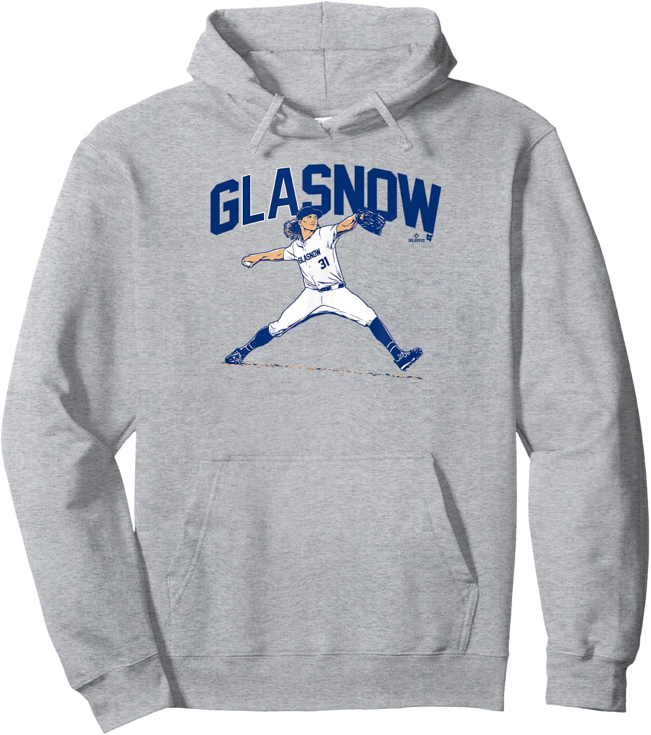 Tyler Glasnow - Los Angeles Baseball Hoodie - Hoodie | Ash