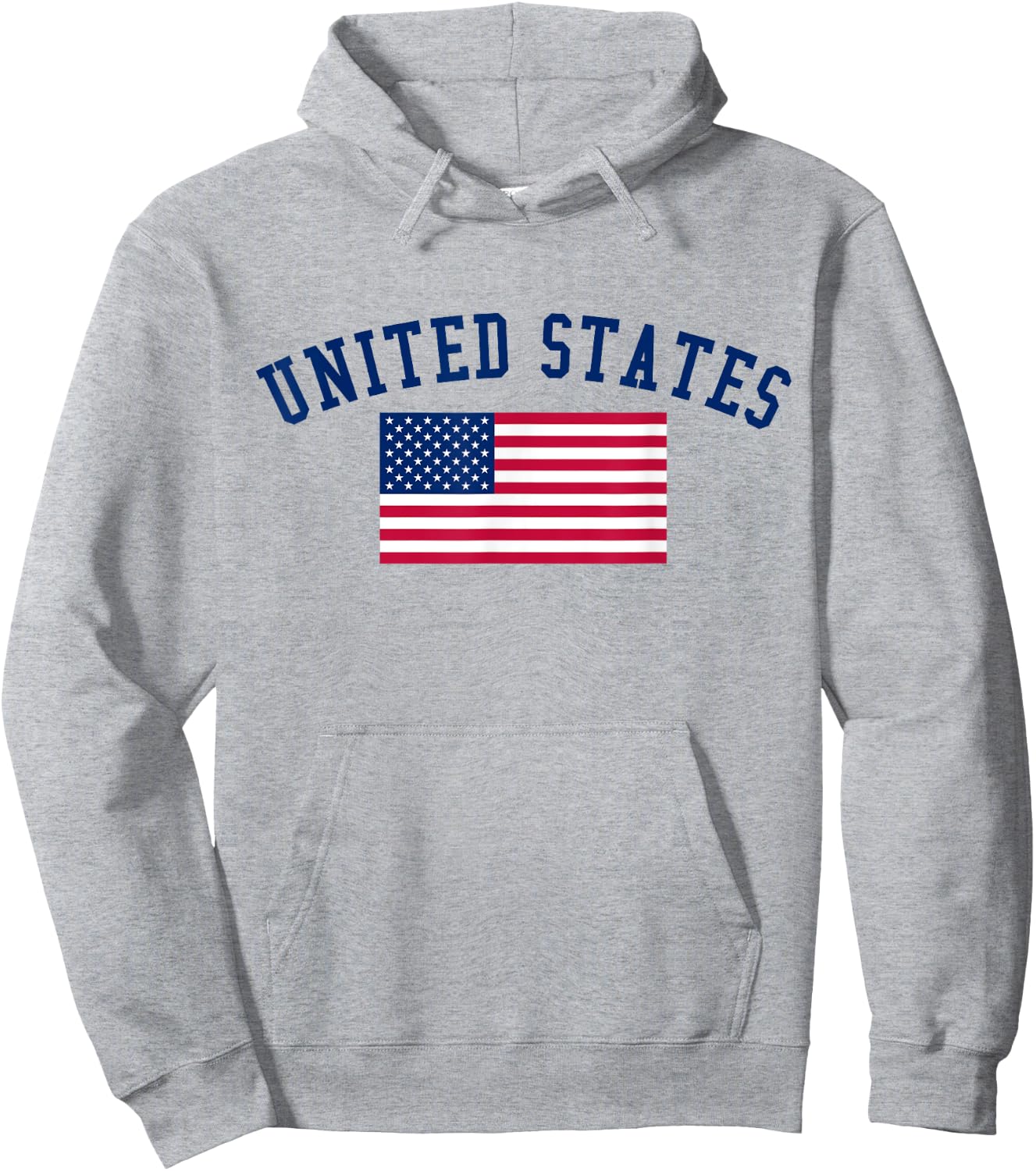 United States Patriotic US Flag Hoodie - Hoodie | Ash