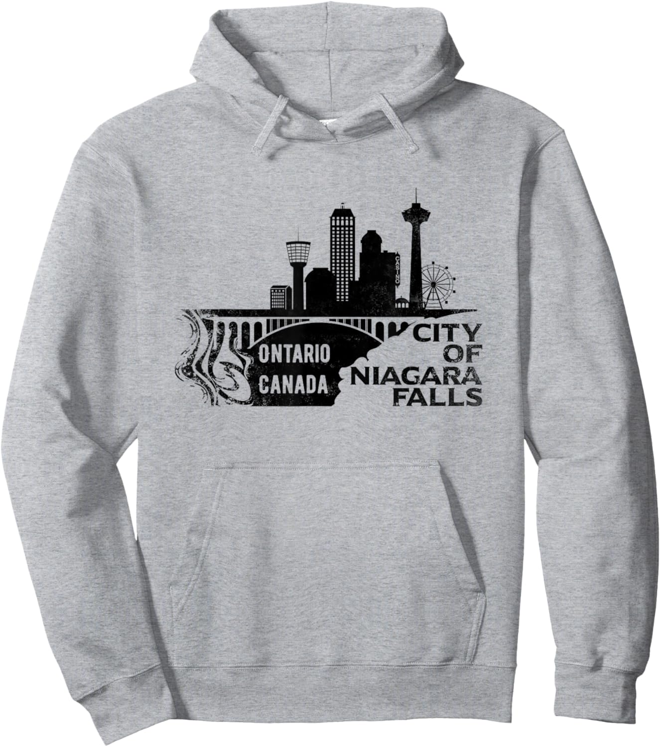 Niagara Falls Souvenir Ontario Canada Hoodie - Hoodie | Ash