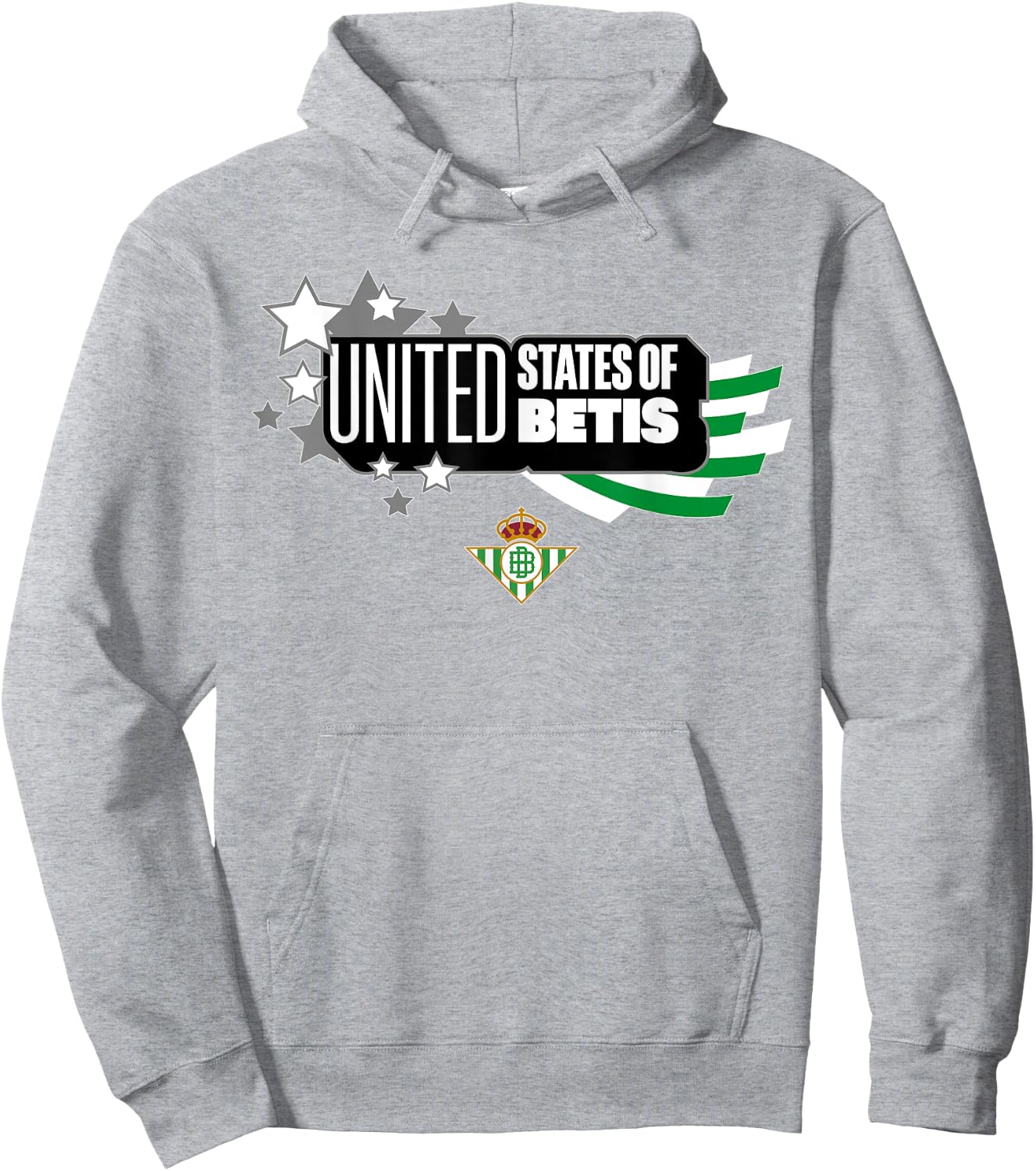 Real Betis sports exclusive collection. Hoodie - Hoodie | Ash