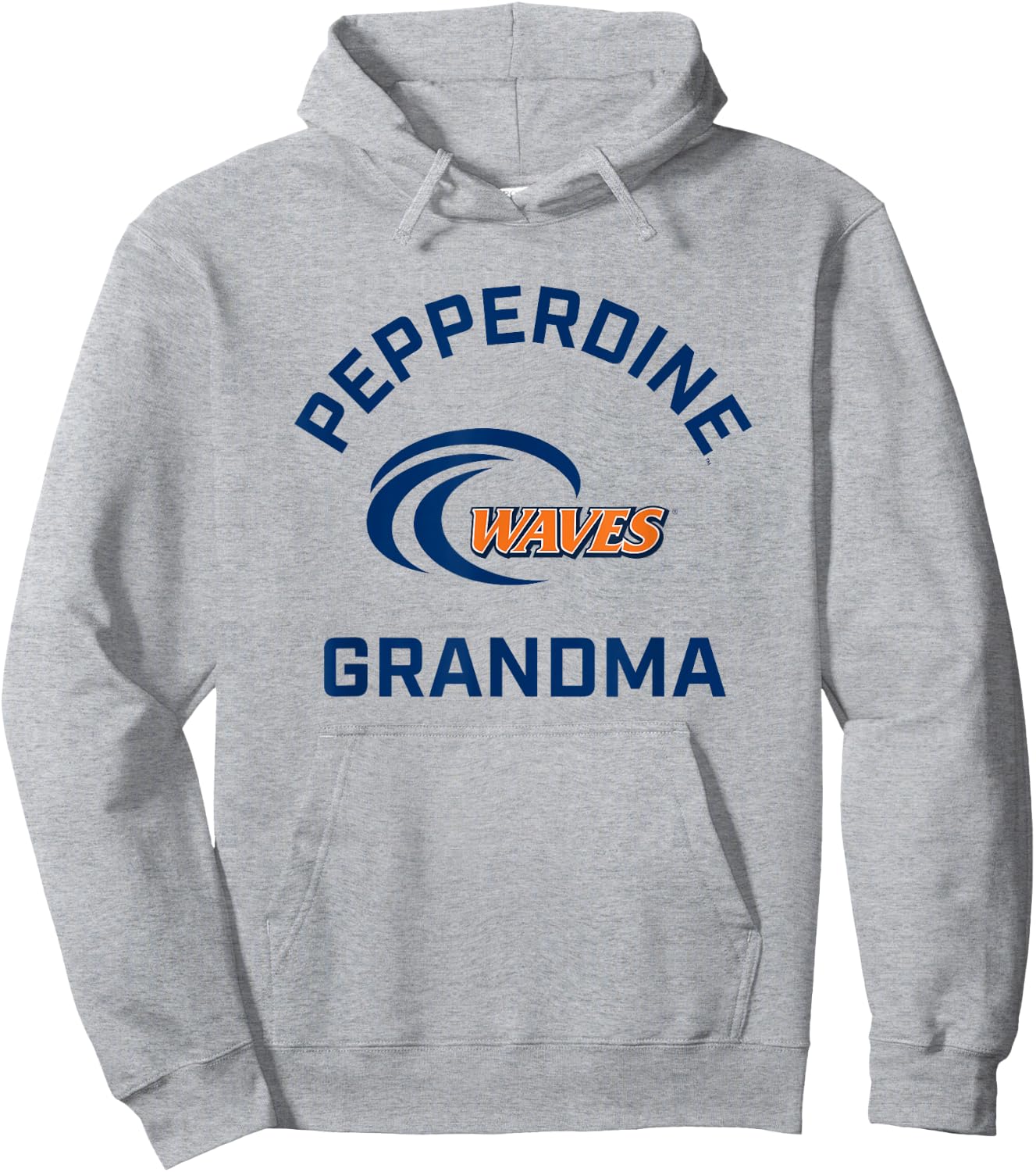 Pepperdine University Waves Arched Grandma Hoodie - Hoodie | Ash