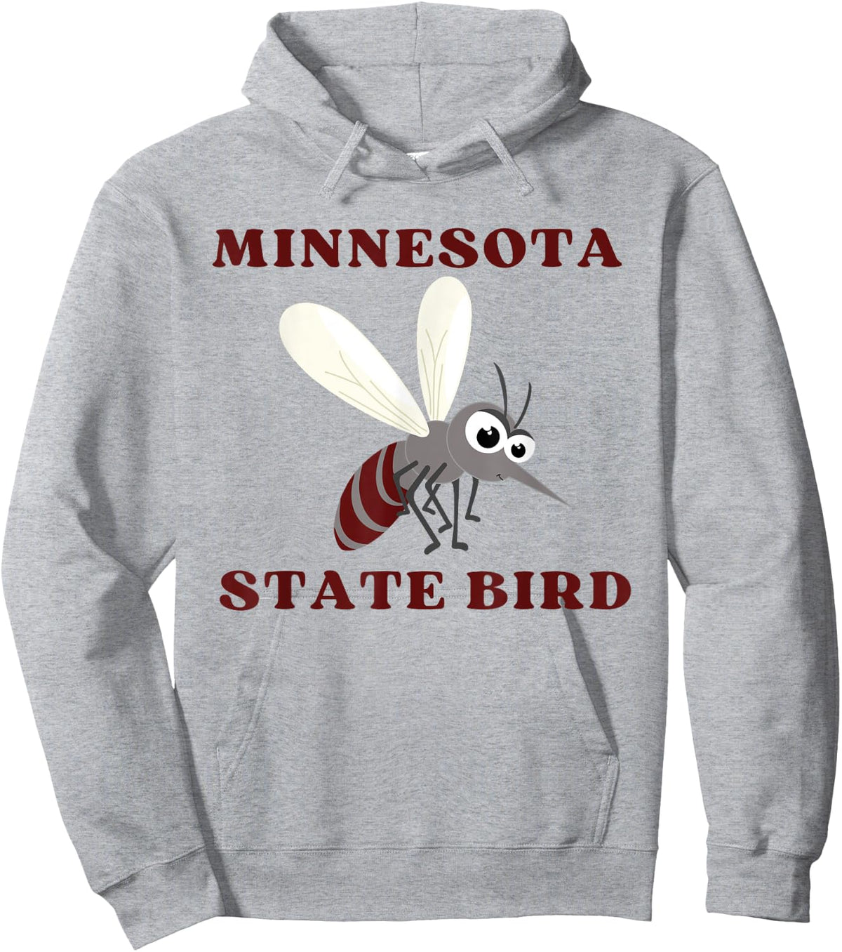 Minnesota State Bird Mosquito Hoodie - Hoodie | Ash