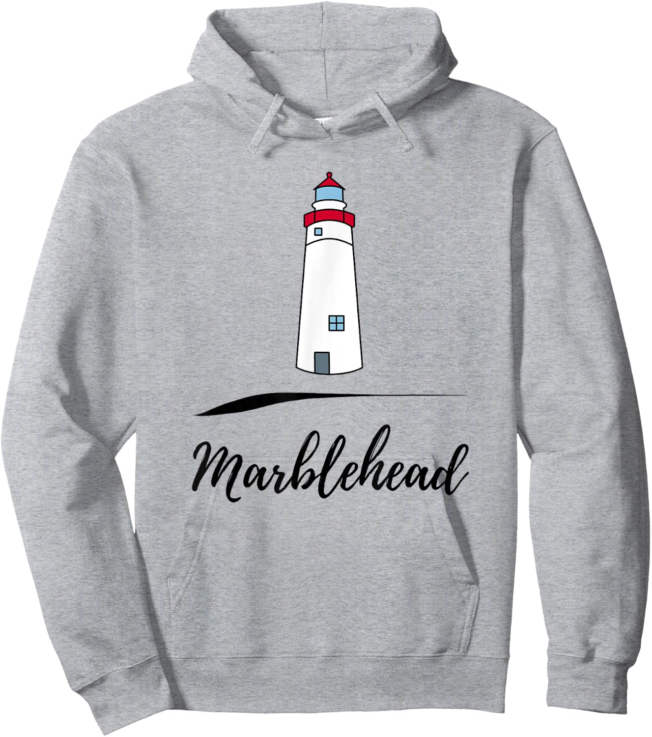 Marblehead lighthouse Hoodie - Hoodie | Ash