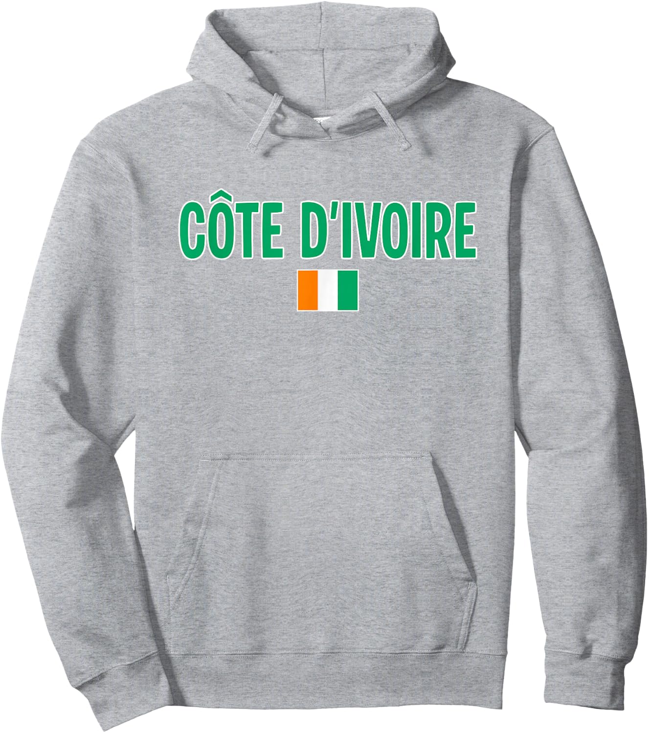 Ivory Coast Flag Hoodie - Hoodie | Ash