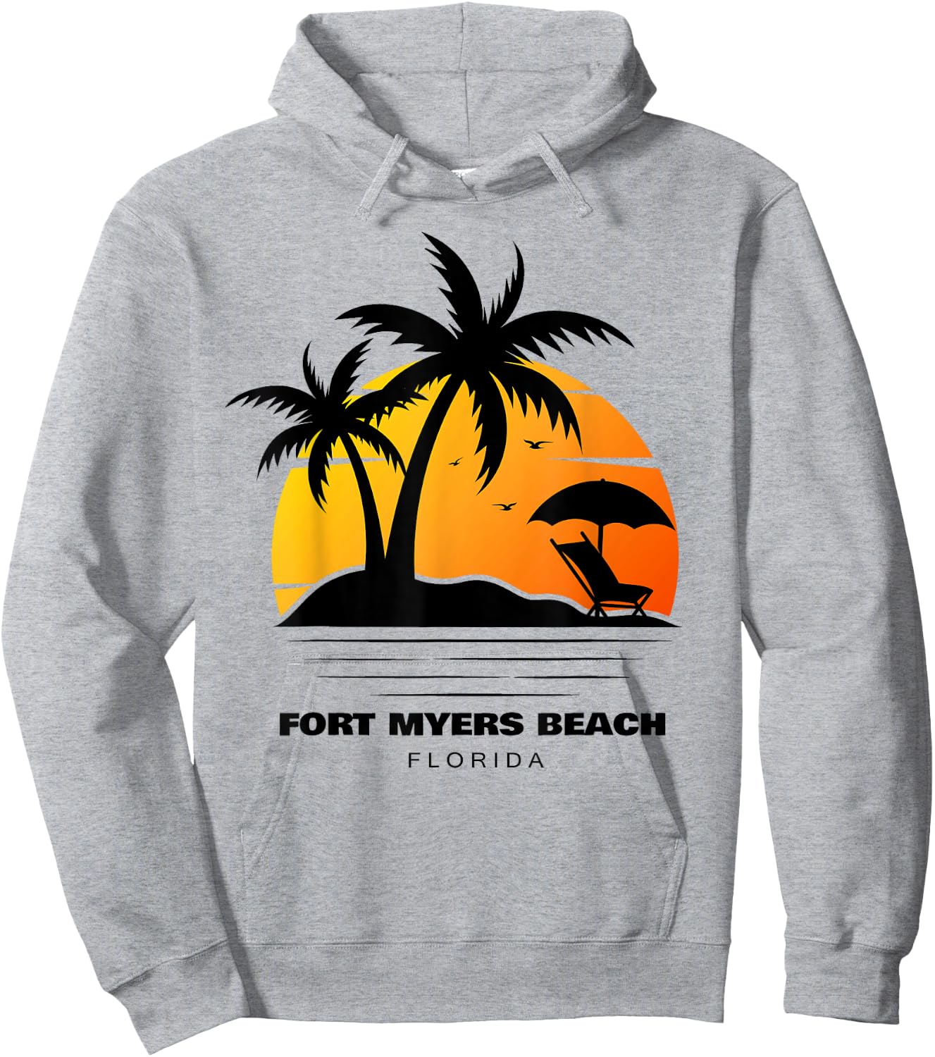 Fort Myers Beach Florida Hoodie - Hoodie | Ash